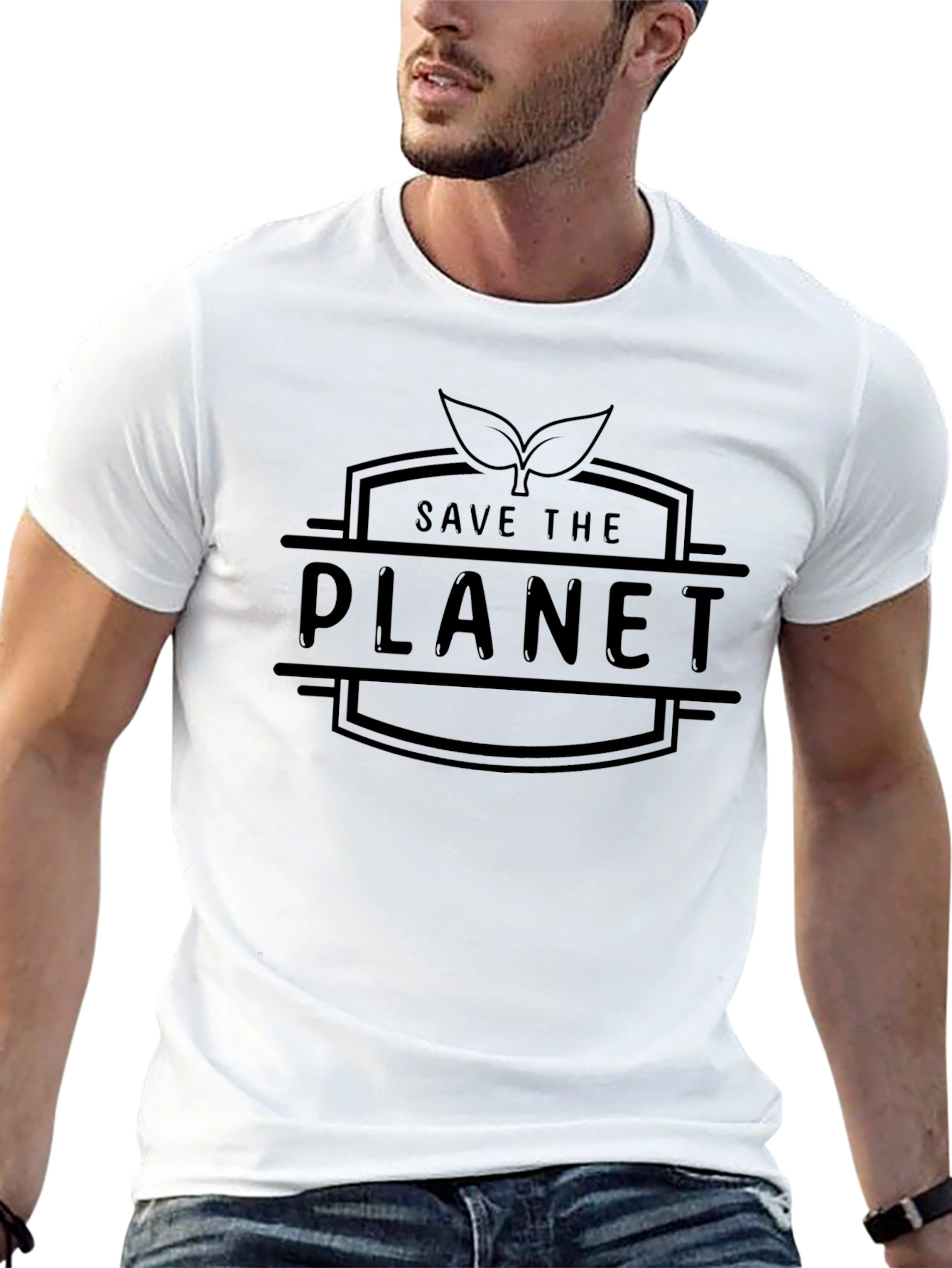 Save the Planet Graphic T-Shirt - Eco-Friendly Fashion