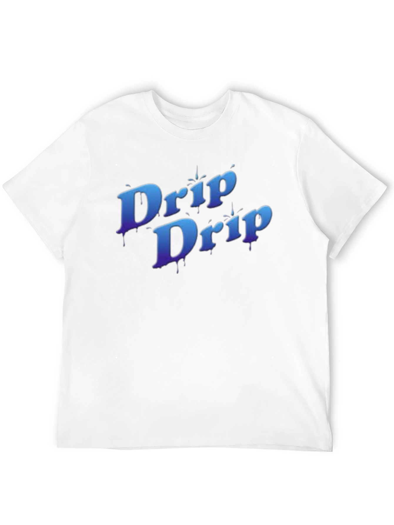 Drip Drip Graphic Print Mens Black T-Shirt