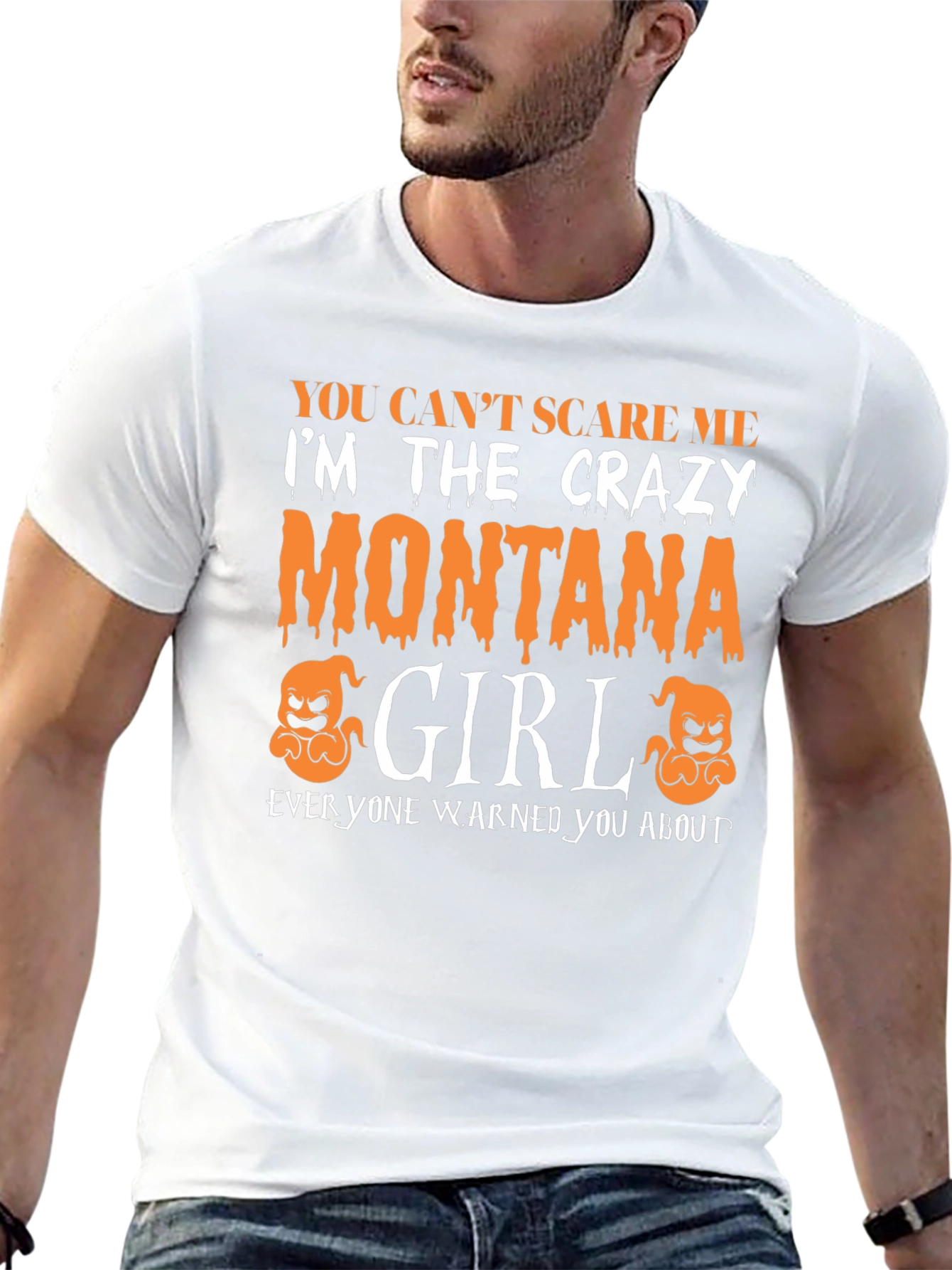Crazy Montana Girl Halloween T-Shirt