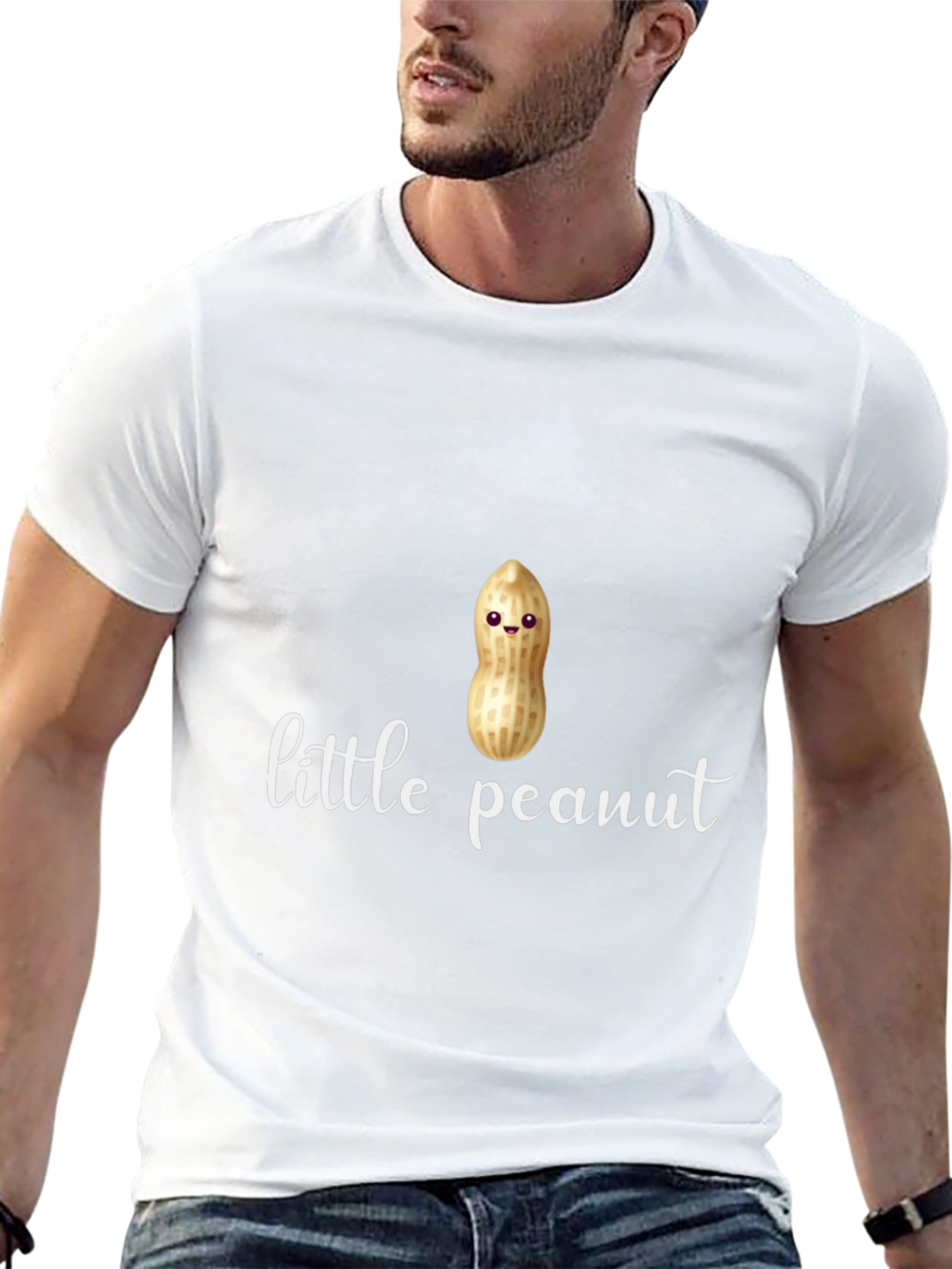 Cute Little Peanut Graphic T-Shirt - Unisex Cotton Tee