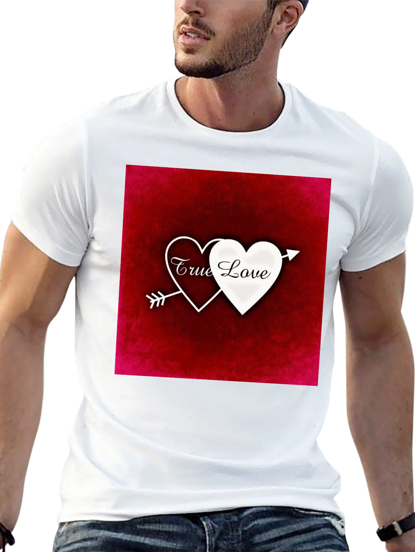 True Love Arrow Heart Graphic T-Shirt