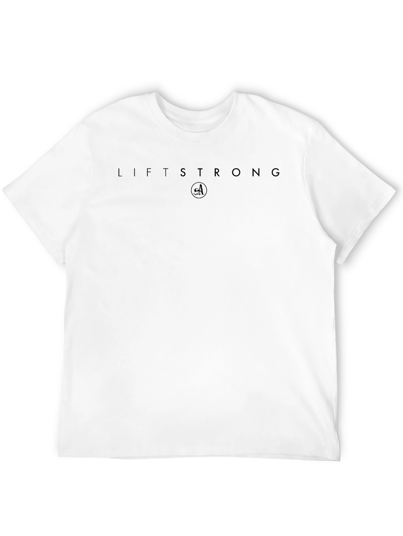 Liftstrong Black Cotton Crewneck T-Shirt