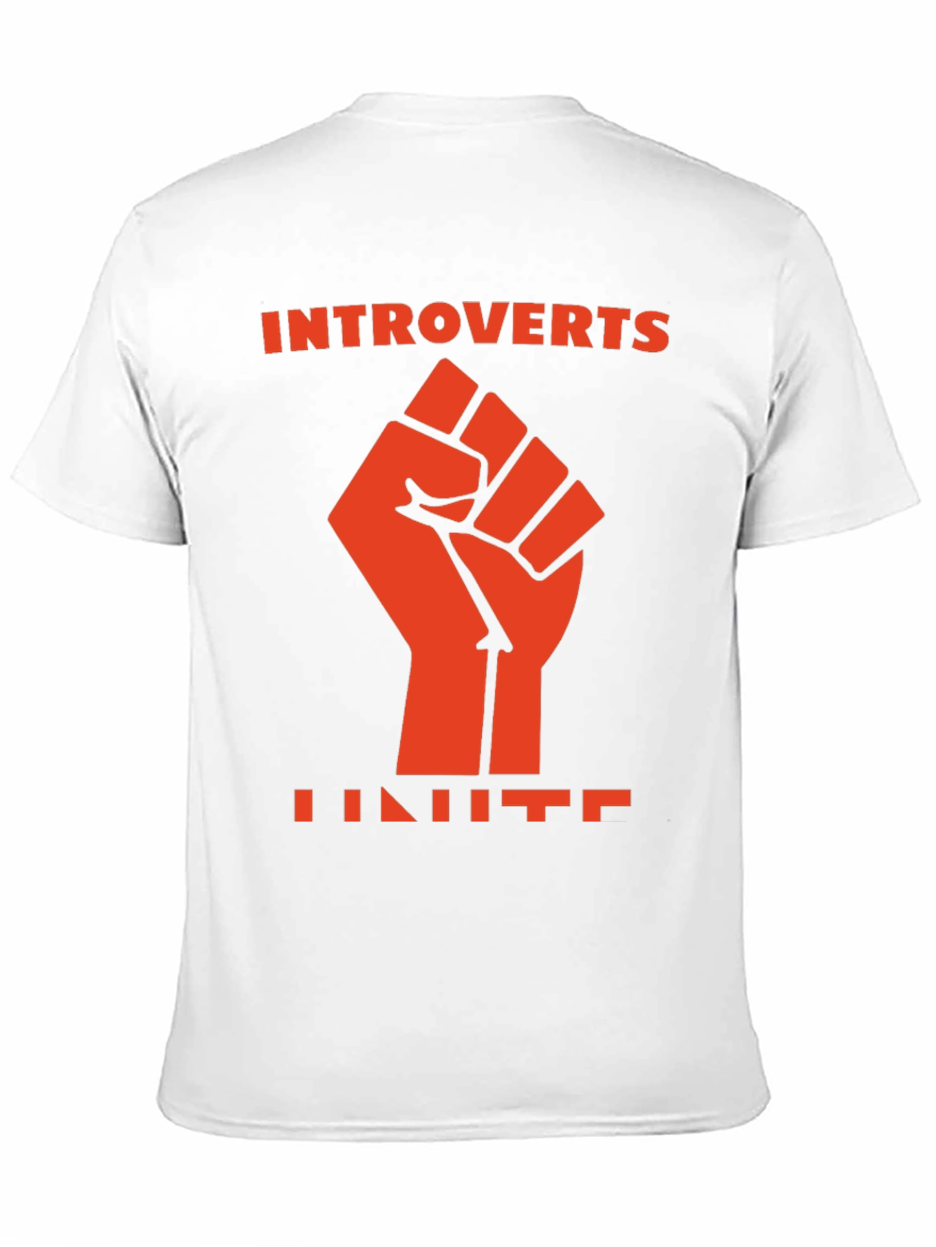 Introverts Unite Fist Graphic Tee - Black Cotton