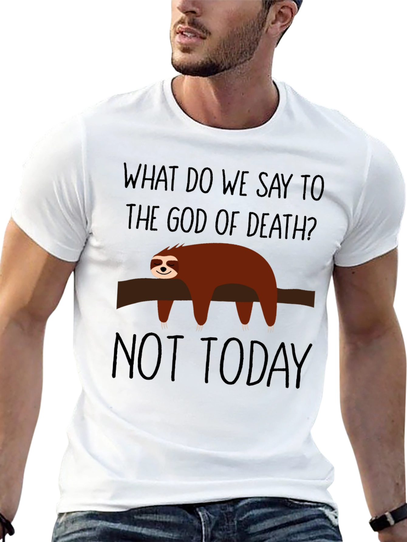 Sloth Not Today Graphic T-Shirt