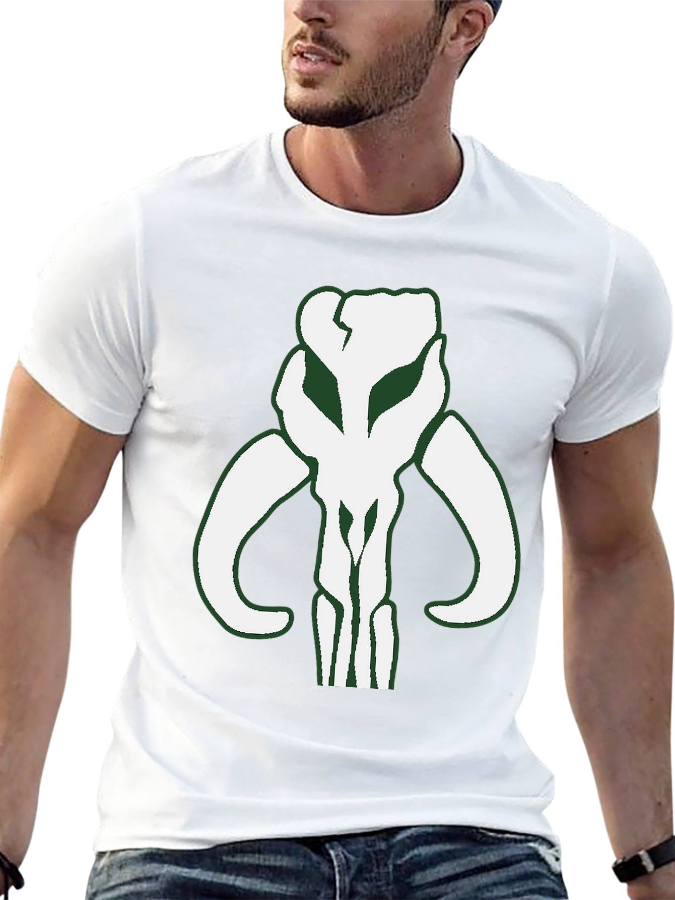 Mandalorian Skull Graphic T-Shirt