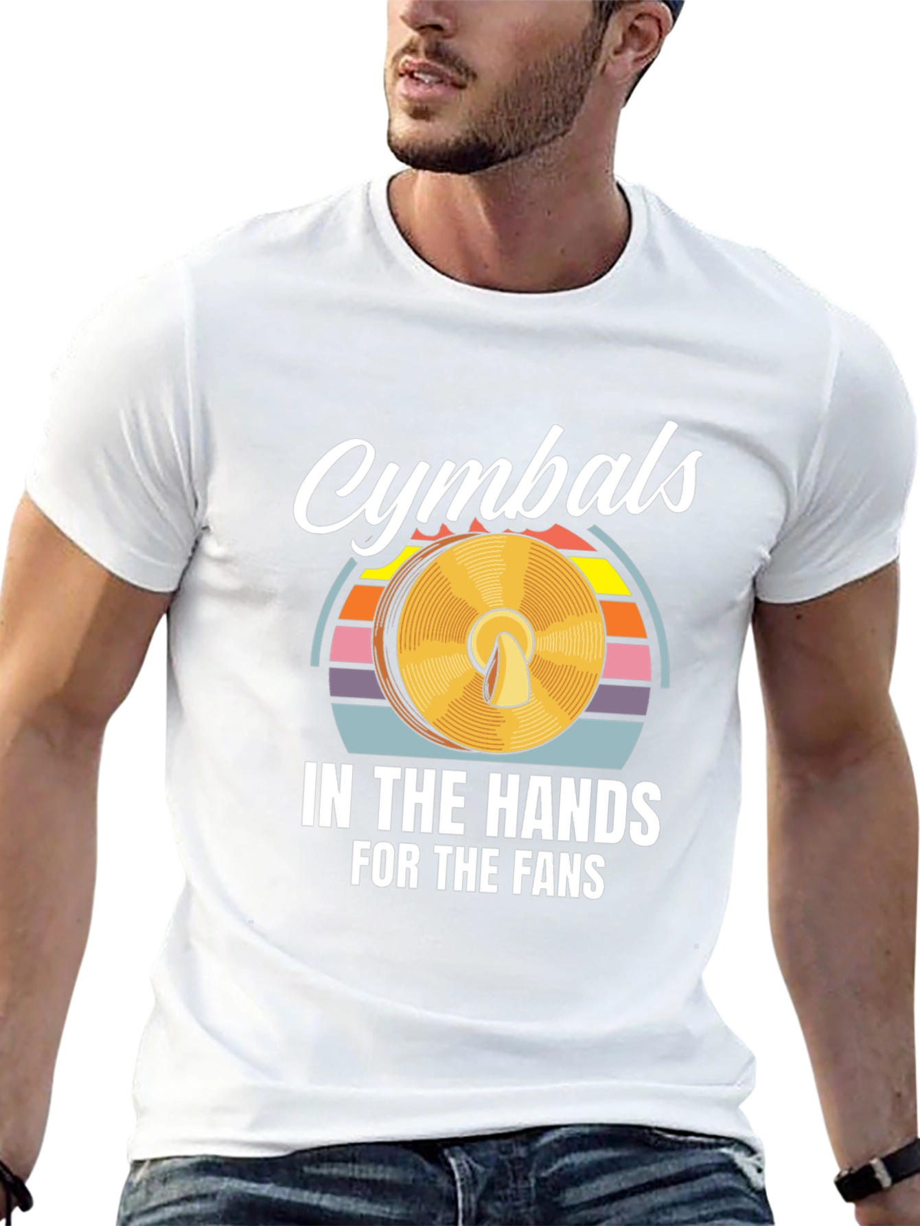 Cymbals Drummer Fan T-Shirt Music Player