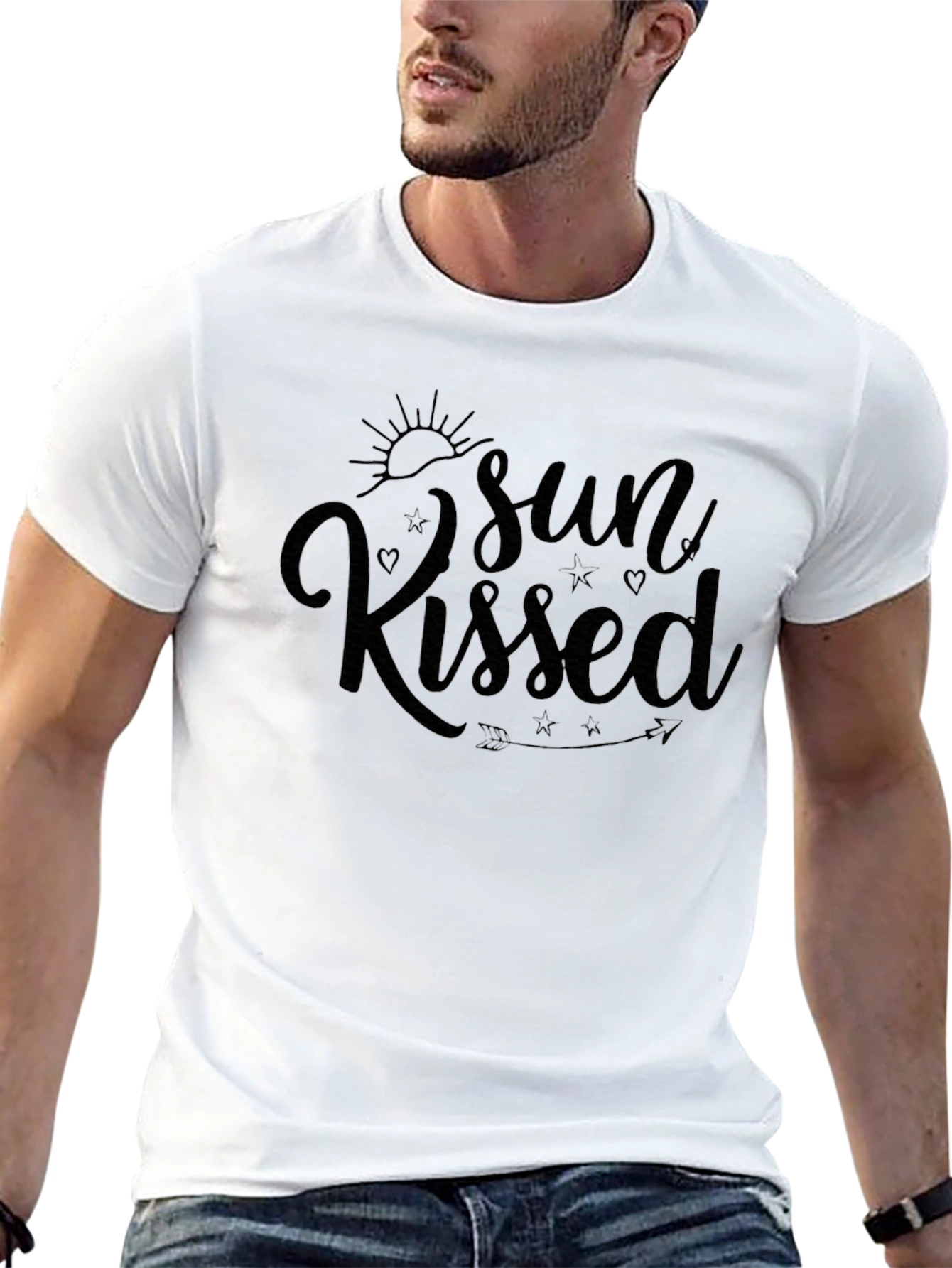 Sun Kissed Black T-Shirt Casual Summer Wear