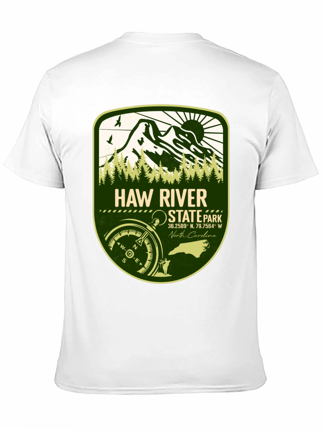 Haw River State Park Black T-Shirt
