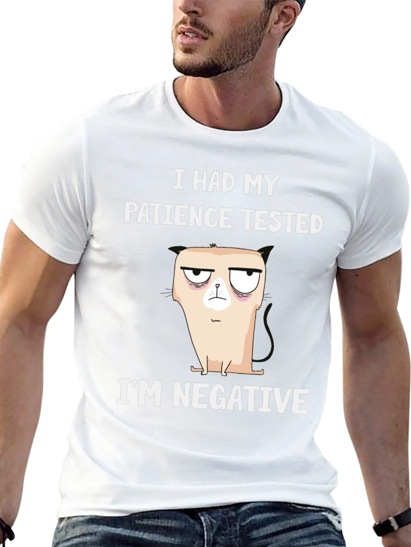 Humorous Patience Tested T-Shirt - Negative Attitude