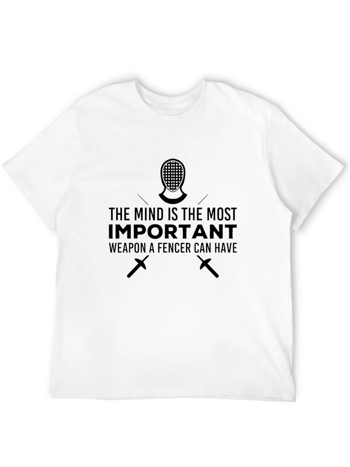 Fencer Mindset Graphic Tee - Black Cotton T-Shirt
