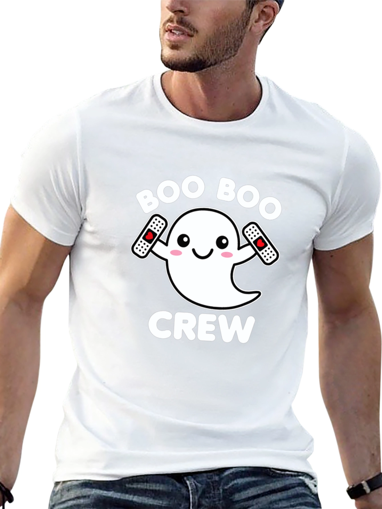 Boo Boo Crew Ghost T-Shirt - Spooky Fun!