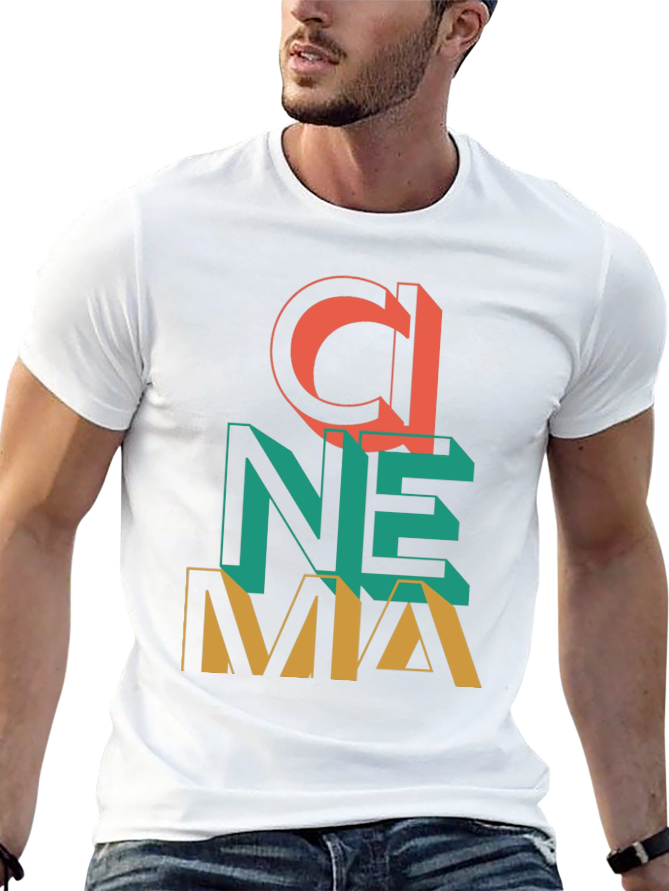 Cinema Graphic T-Shirt - Retro Design