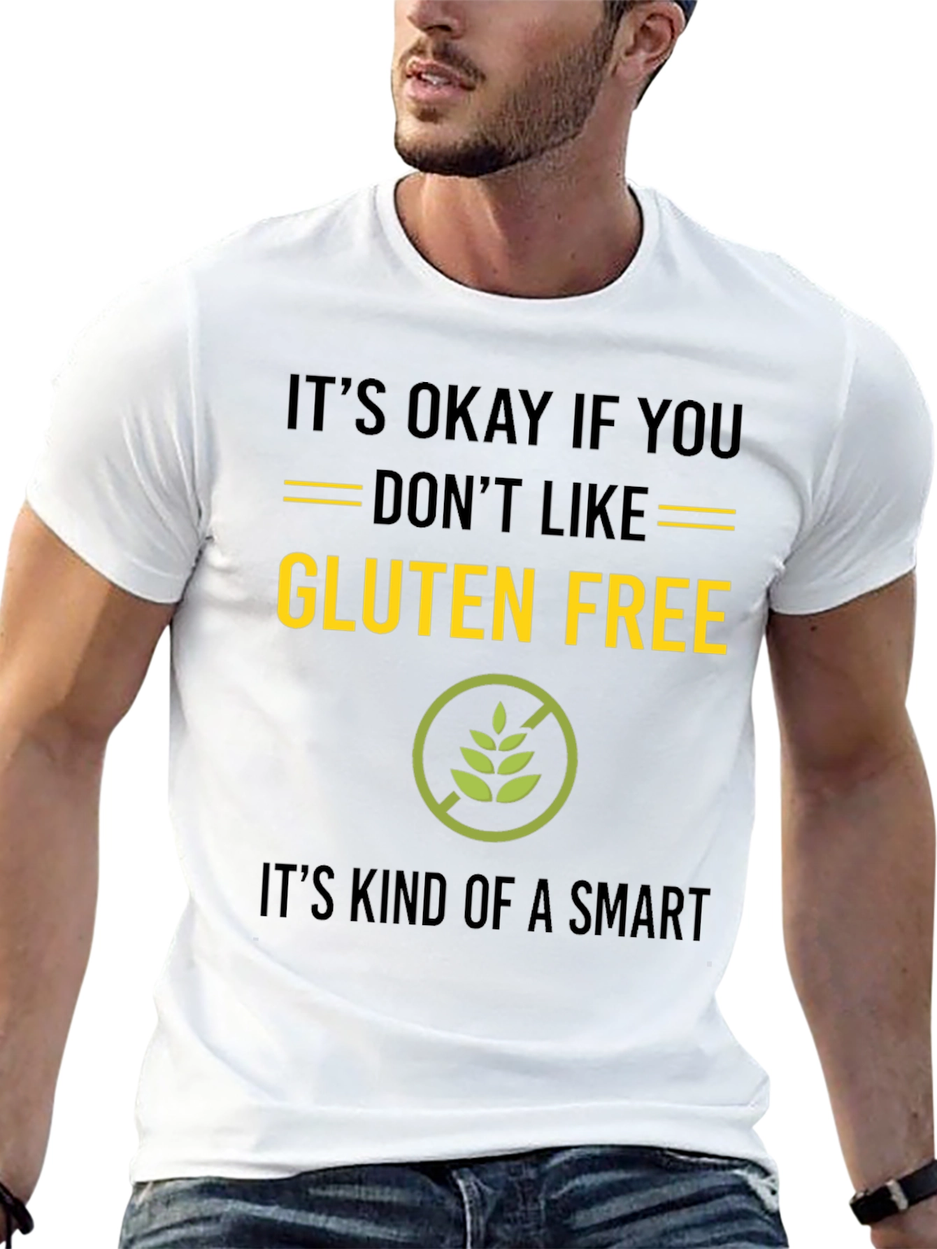 Gluten Free Smart Black T-Shirt