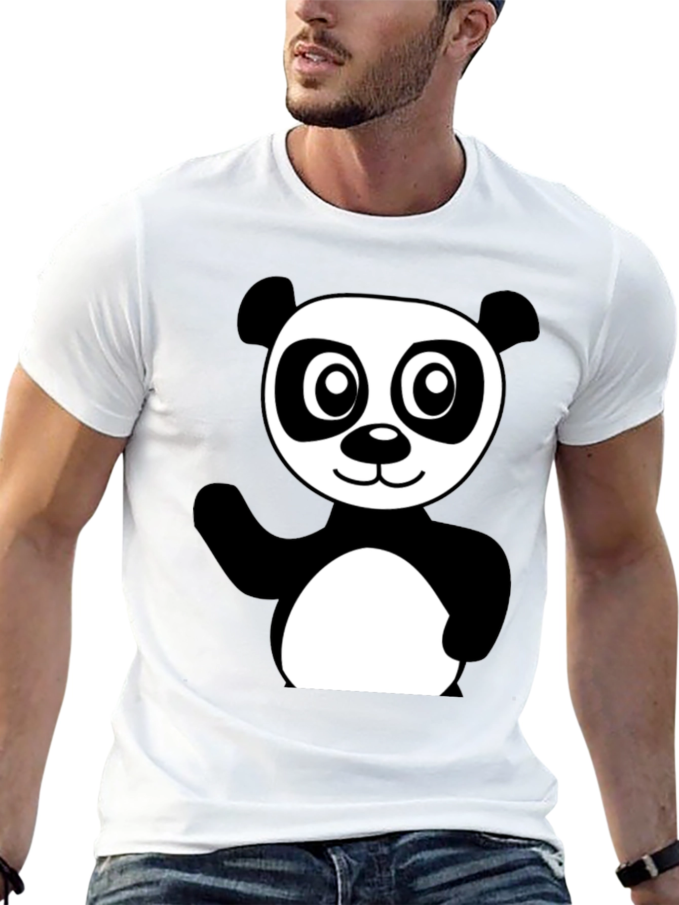 Black Panda Graphic T-Shirt