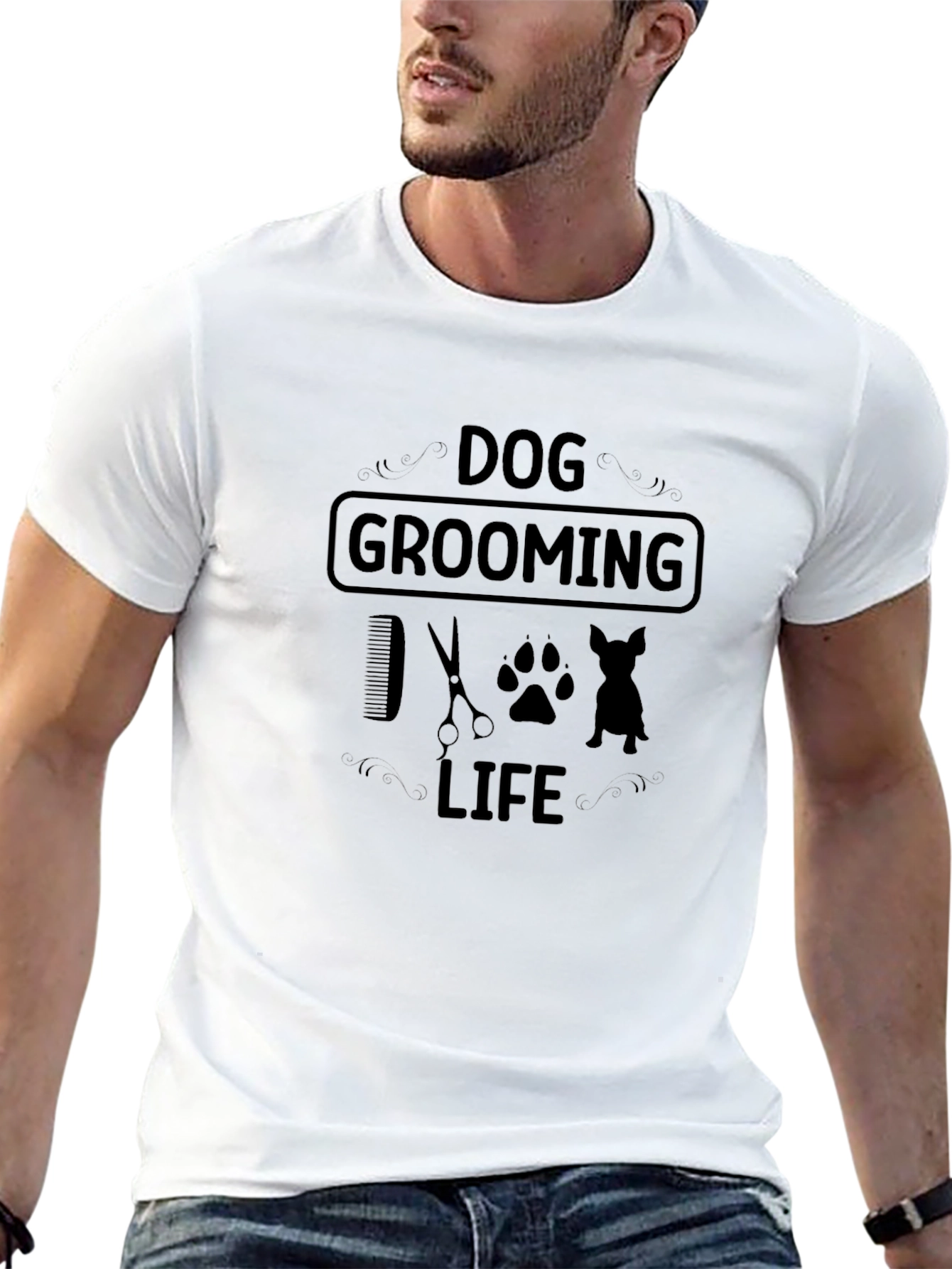 Dog Grooming Life Graphic T-Shirt