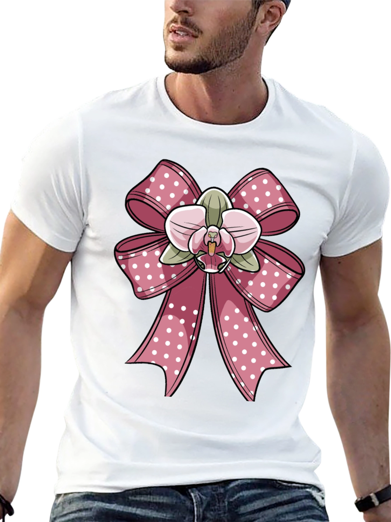 Pink Floral Bow T-Shirt