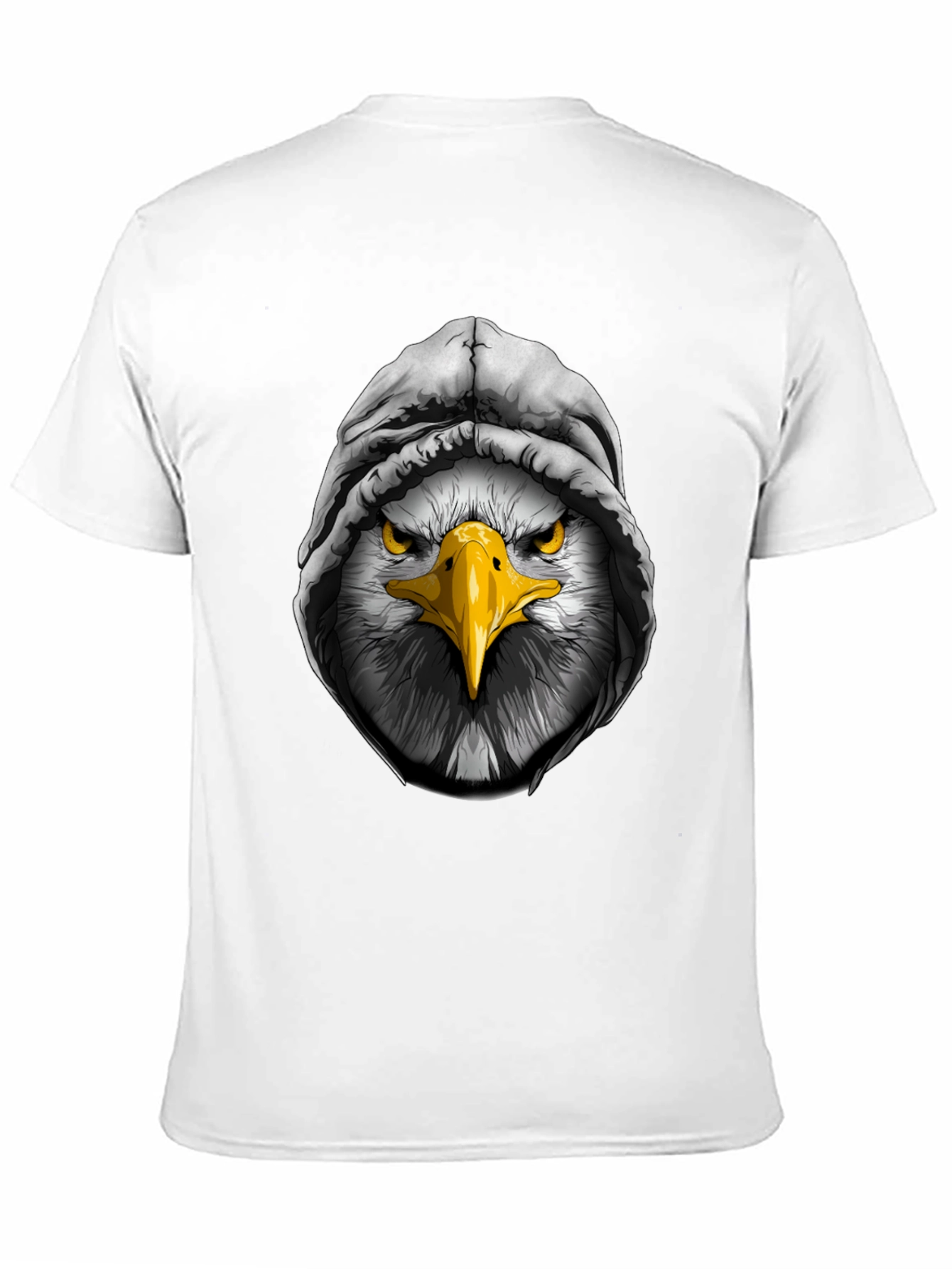 Eagle in Hoodie Graphic Tee - Cool Streetwear