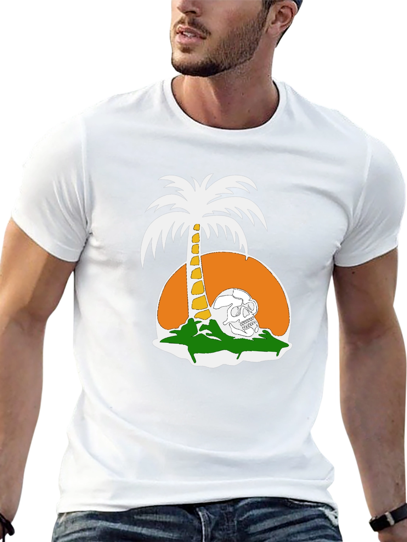 Skull Island T-Shirt - Tropical Grim Reaper