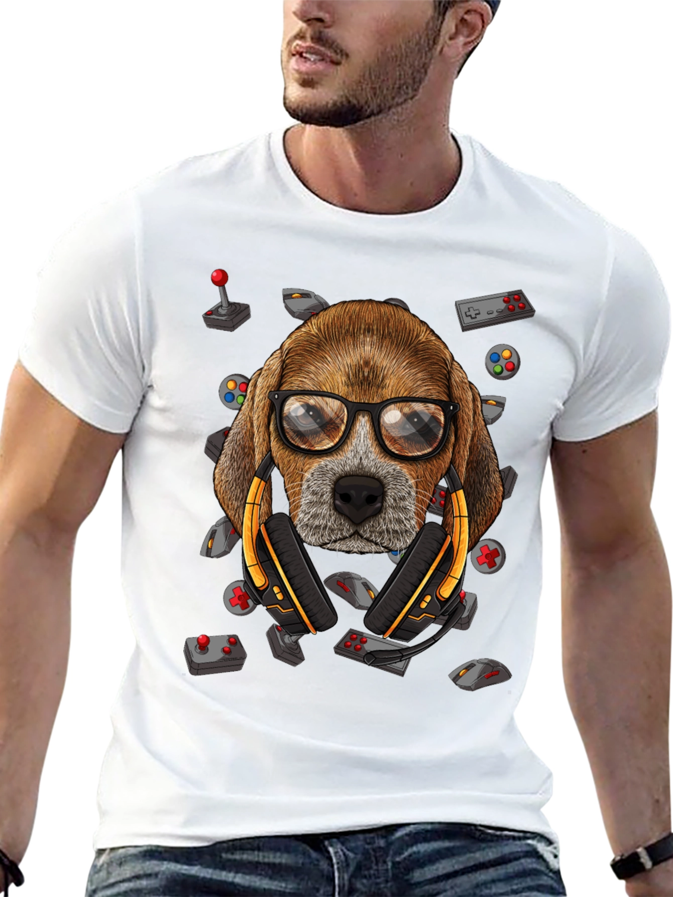Gamer Dog T-Shirt - Funny Animal Lover Tee