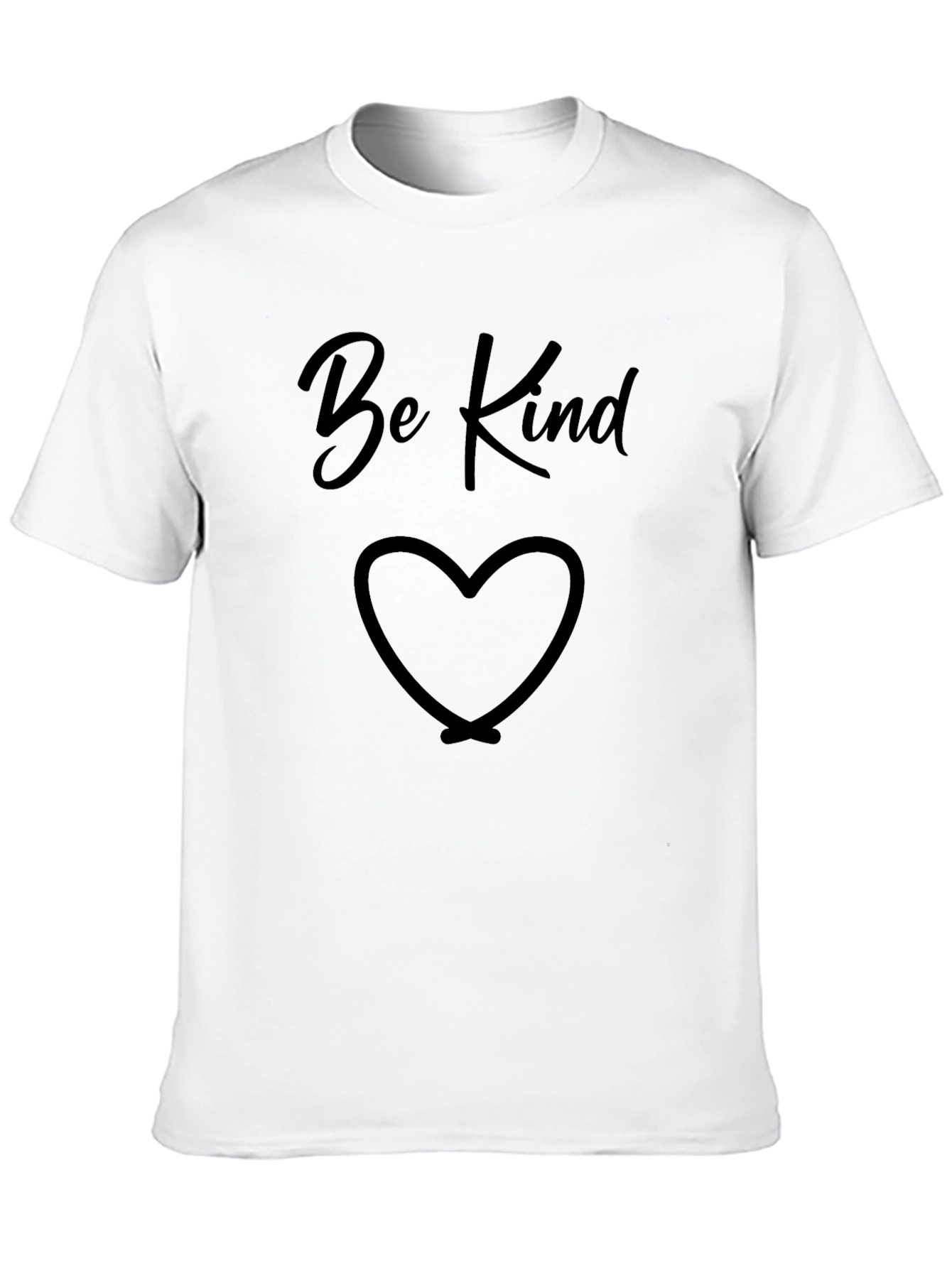 Be Kind Heart Graphic Tee - Black