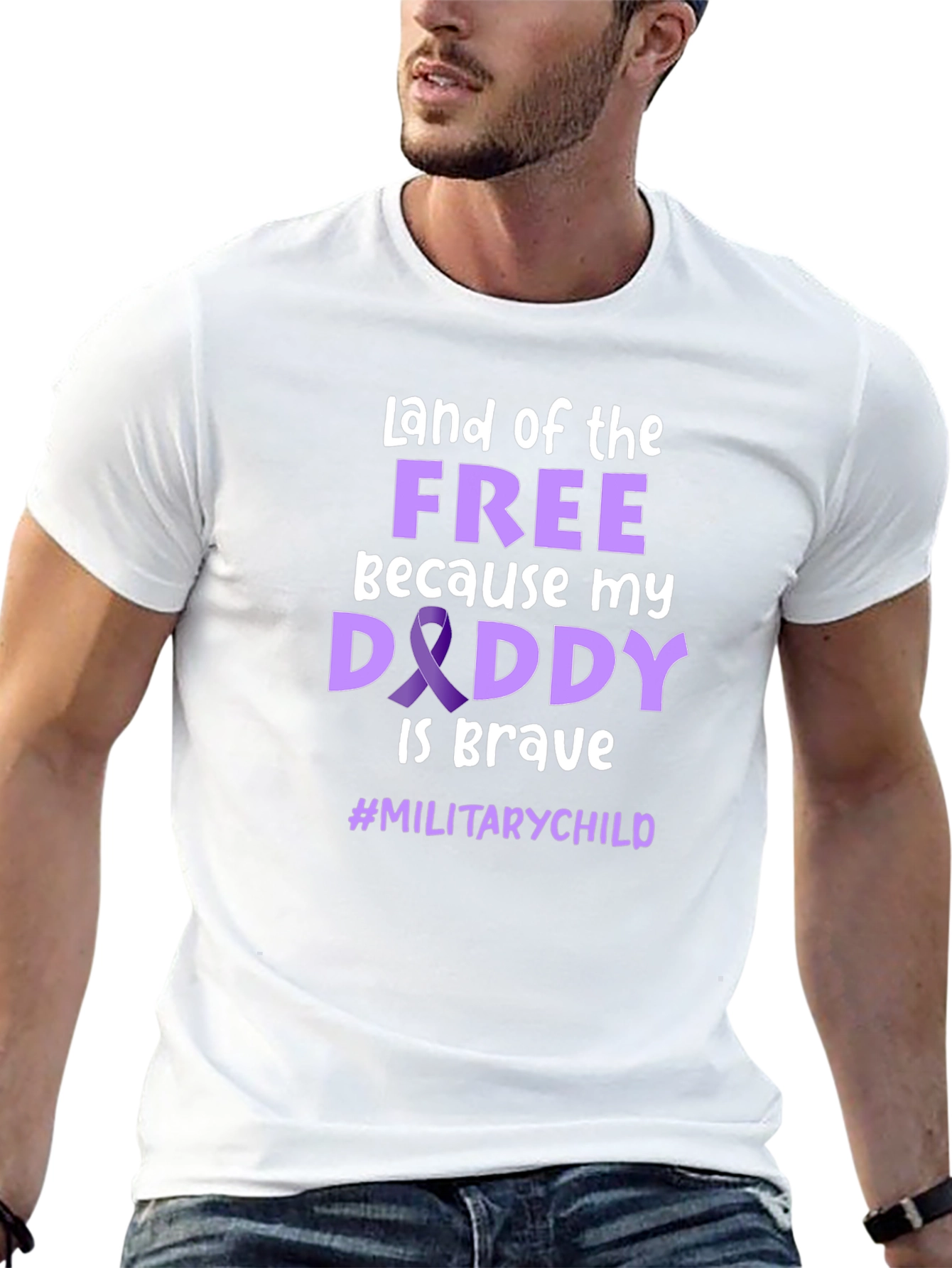Military Child Daddy Brave T-Shirt