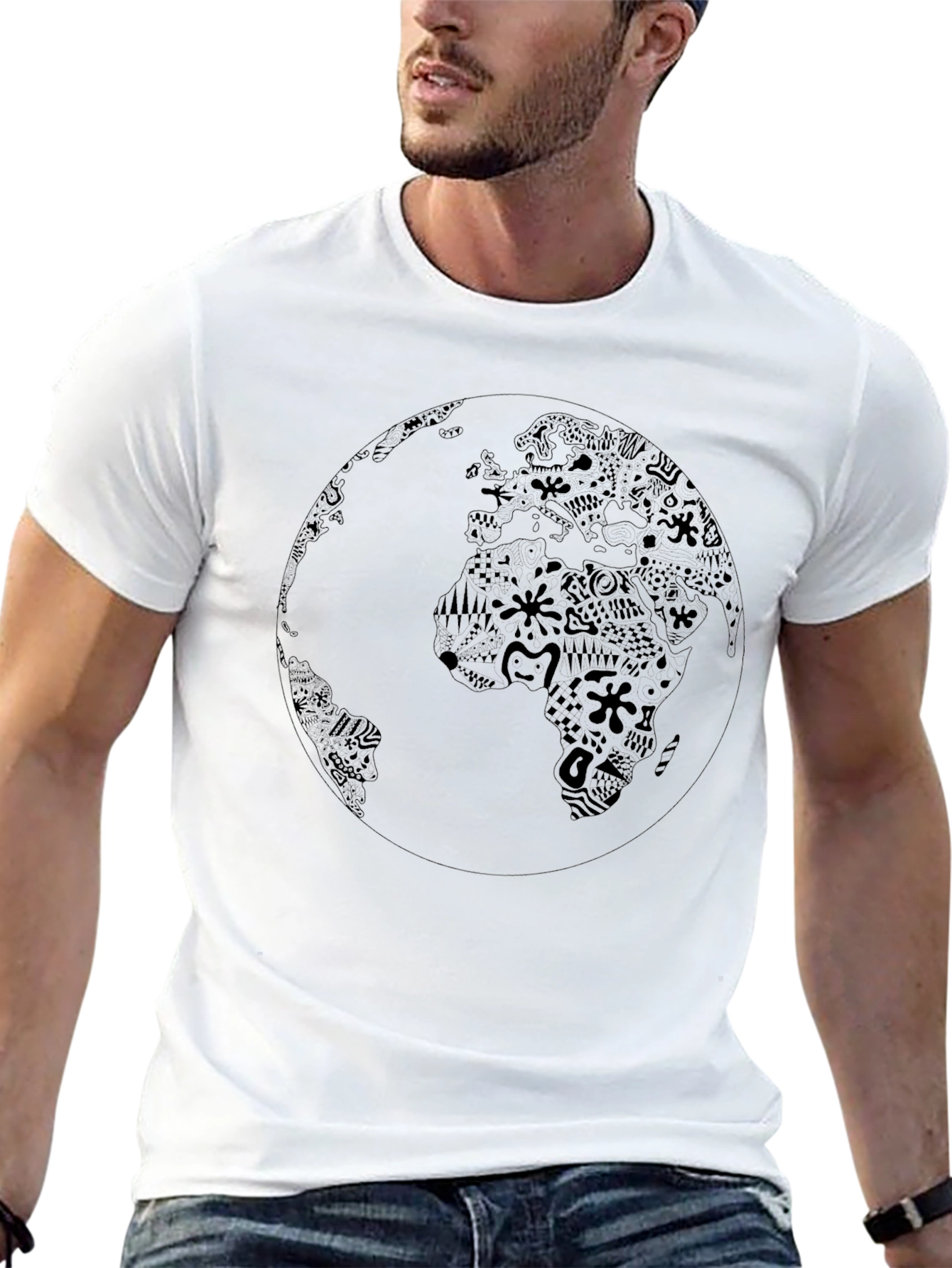 Earth Graphic Tee - Black