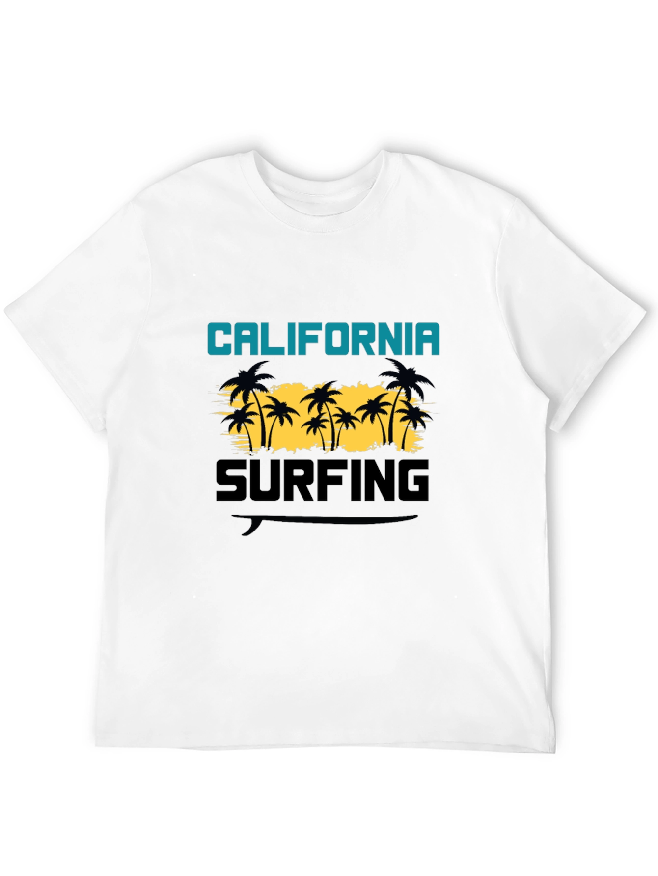 California Surfing Black T-Shirt