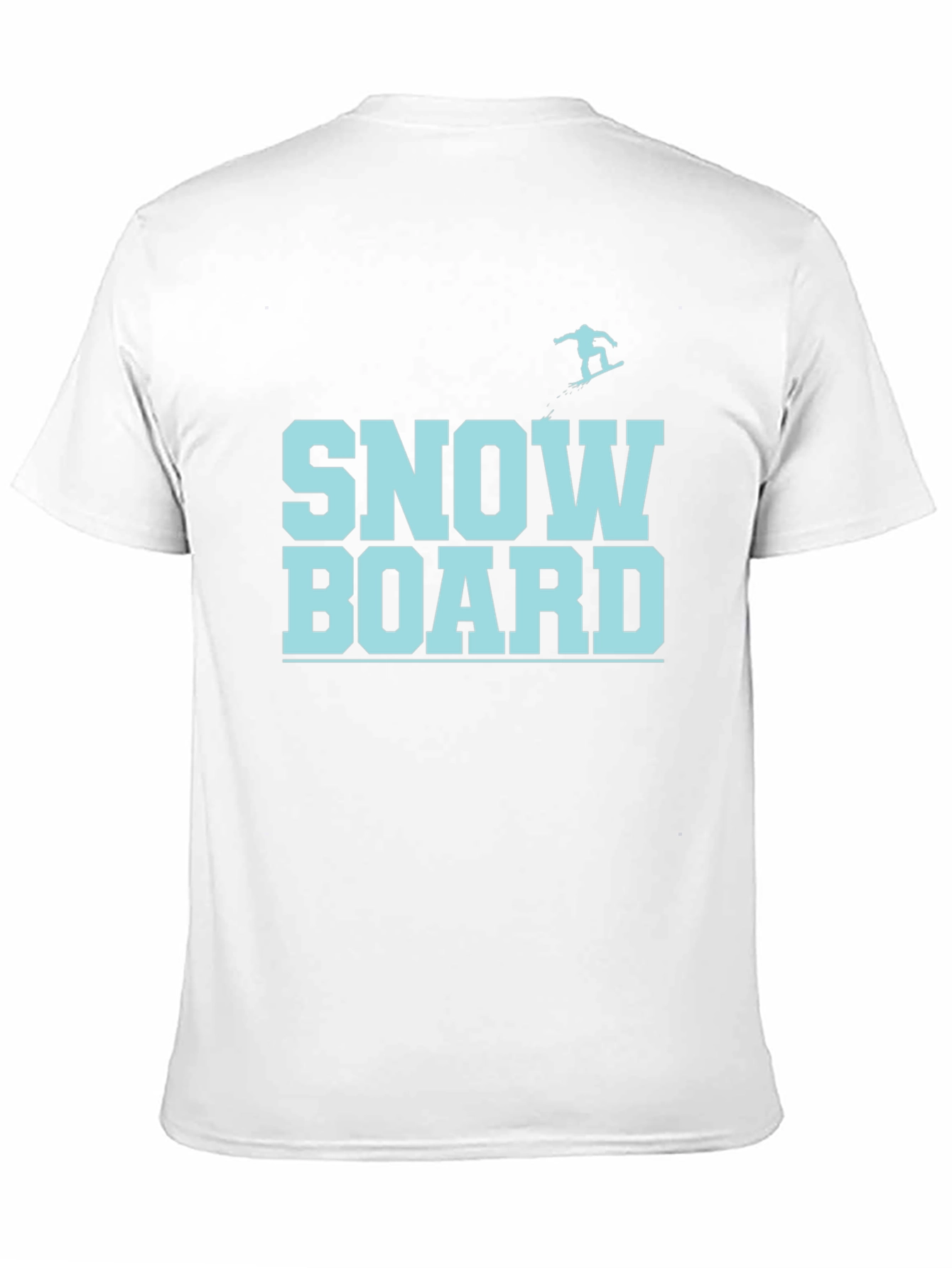 Snowboard Graphic Tee - Black Cotton T-Shirt