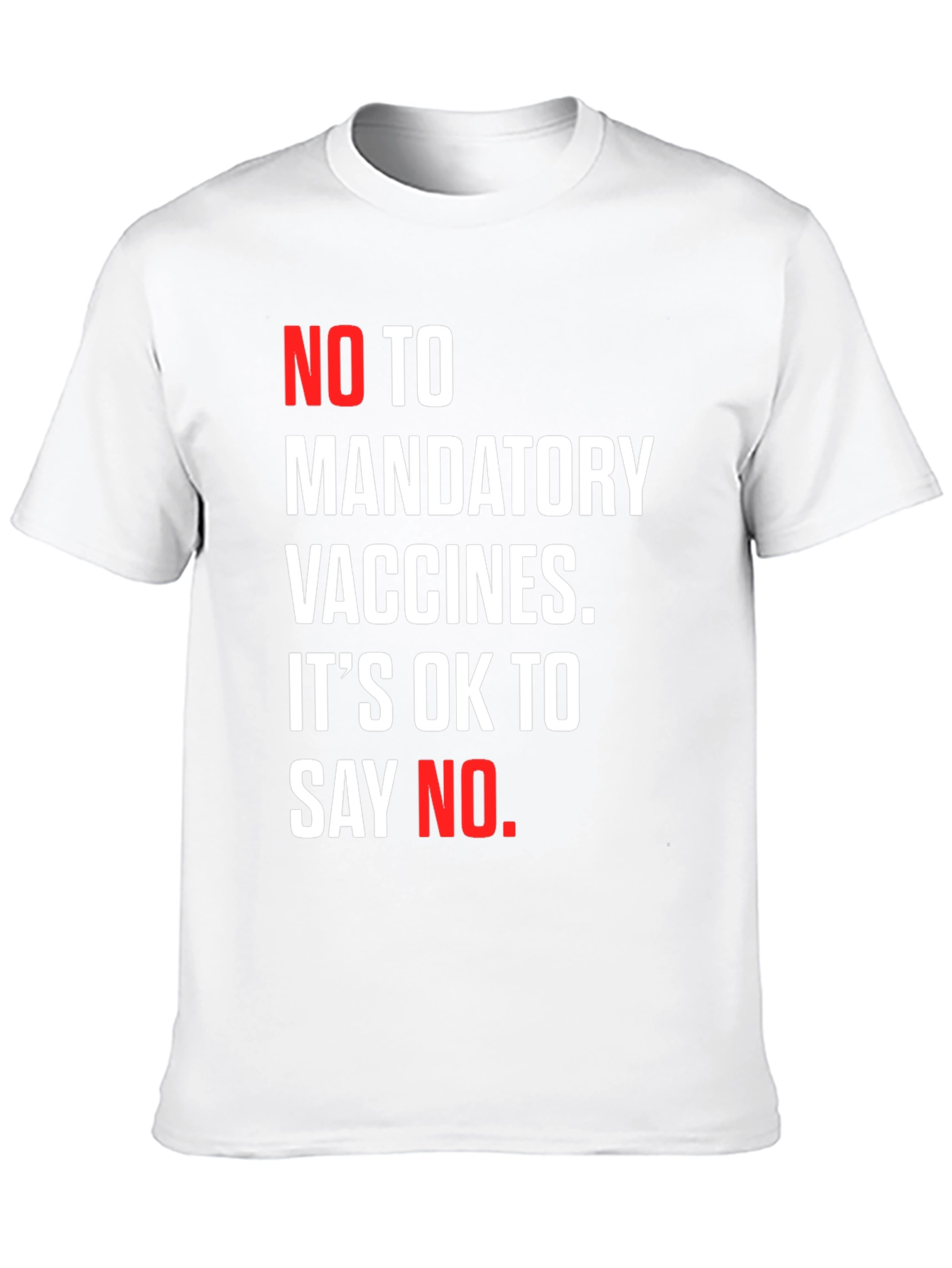 No Mandatory Vaccines T-Shirt Protest Anti Vax