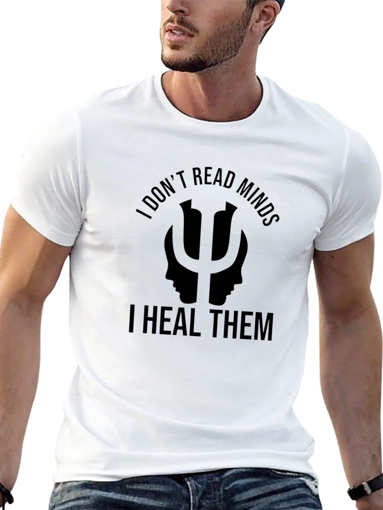 Psychology Humor Graphic Tee - I Heal Minds