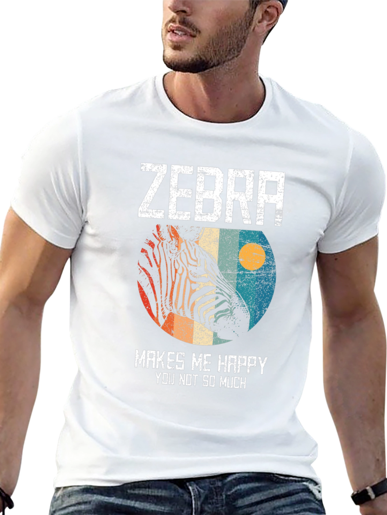 Zebra Makes Me Happy T-Shirt