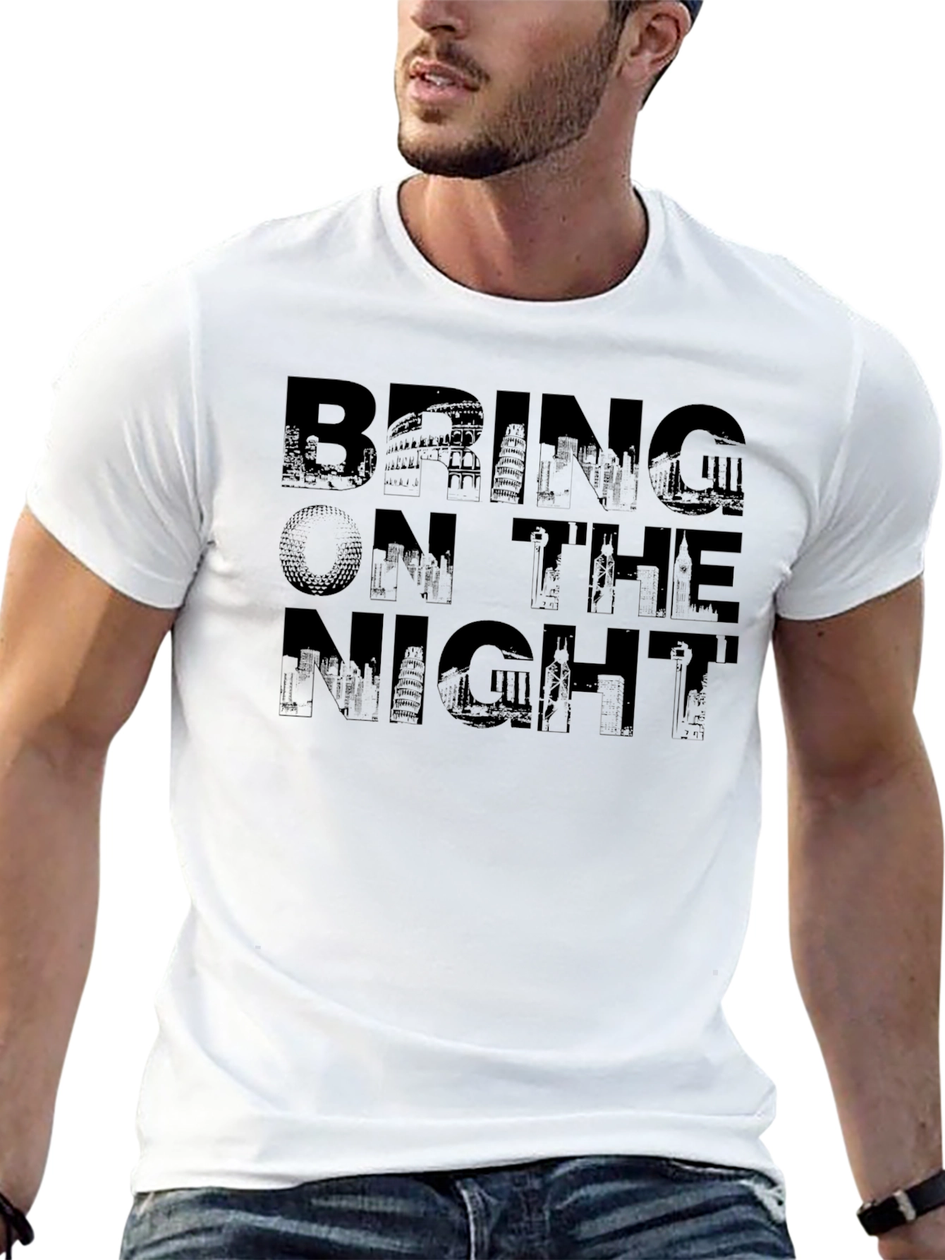 Bring On The Night Graphic Tee - Black