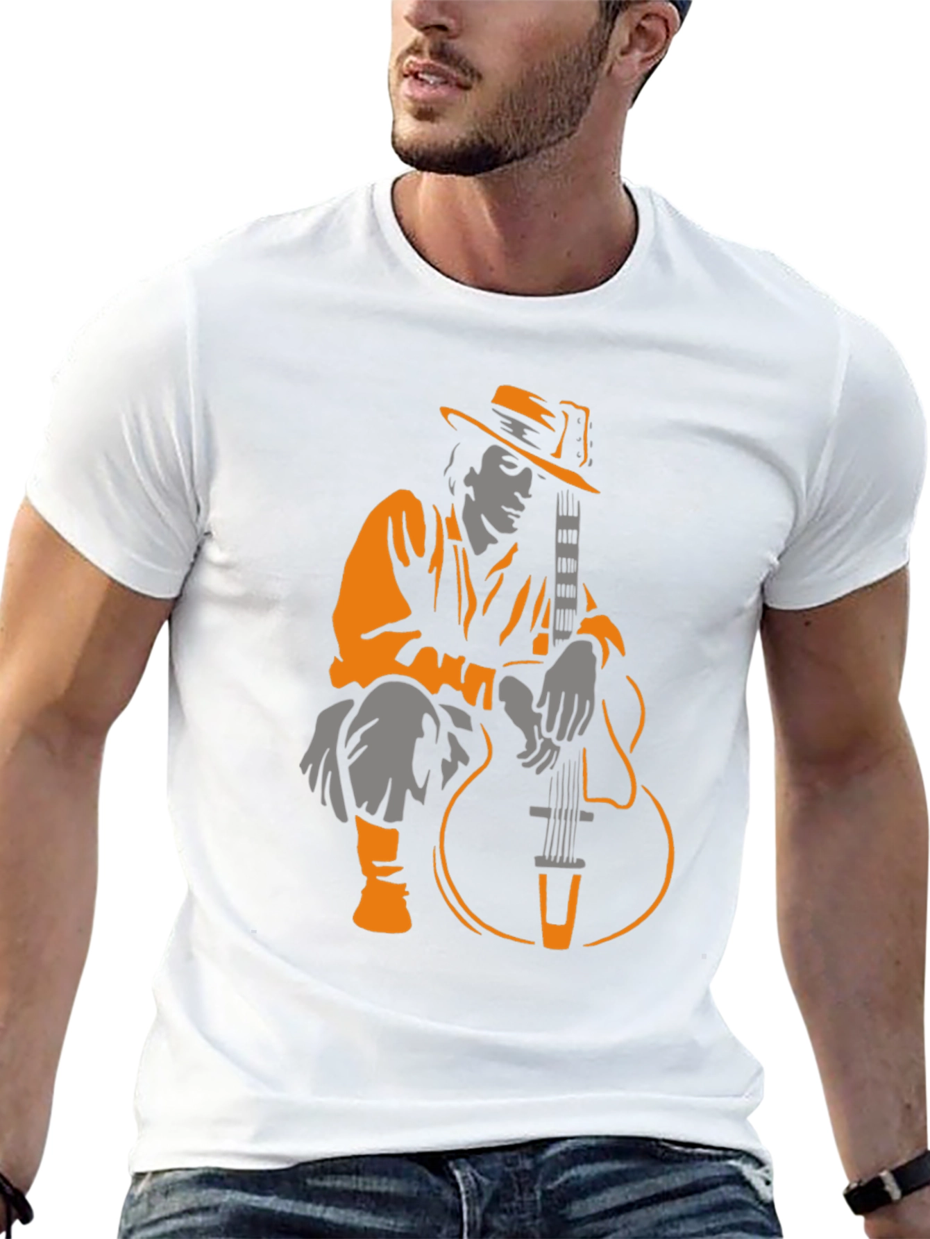 Guitar Player Graphic T-Shirt