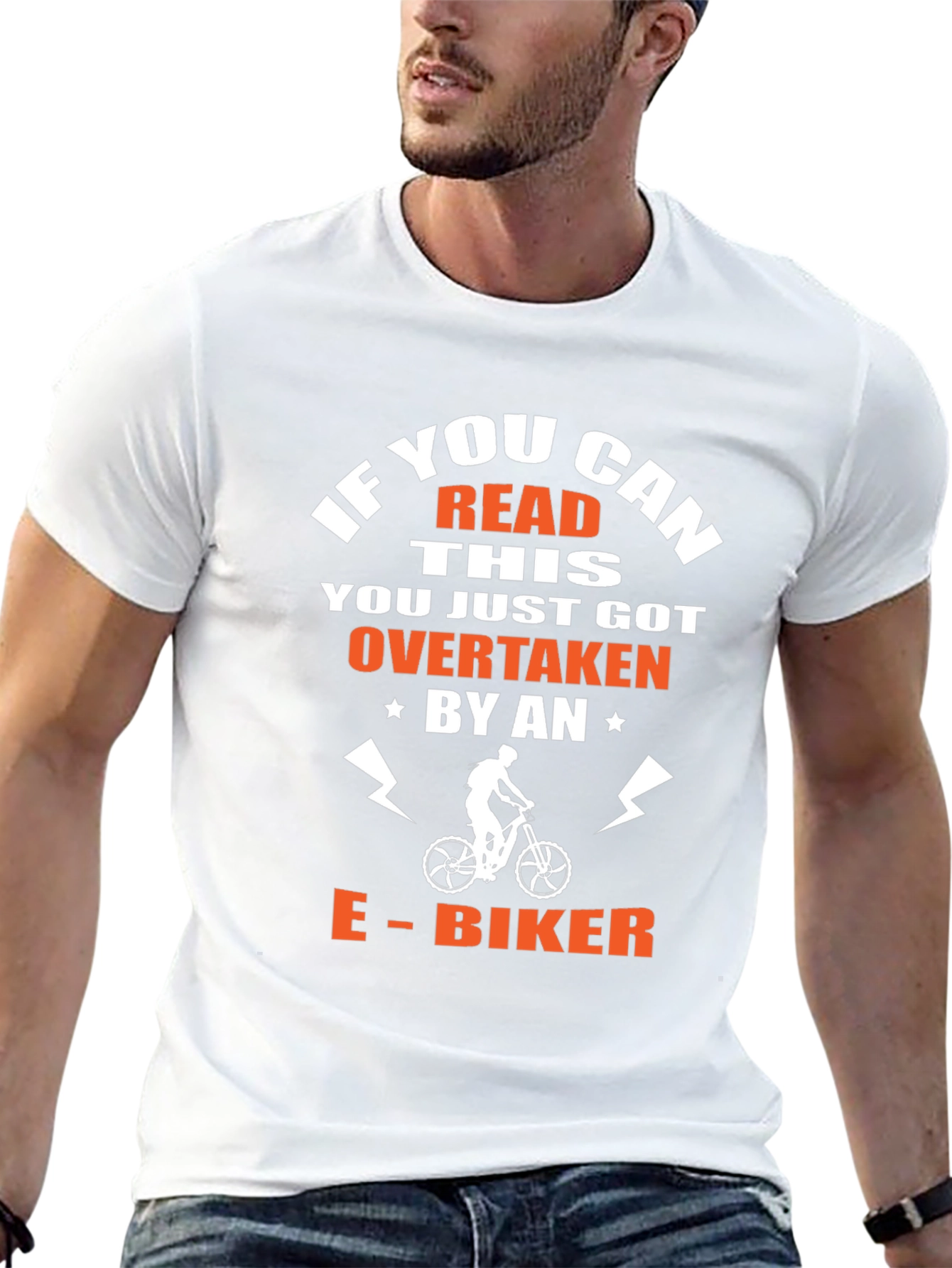 E-Biker Overtaken T-Shirt - Funny Cycling Tee