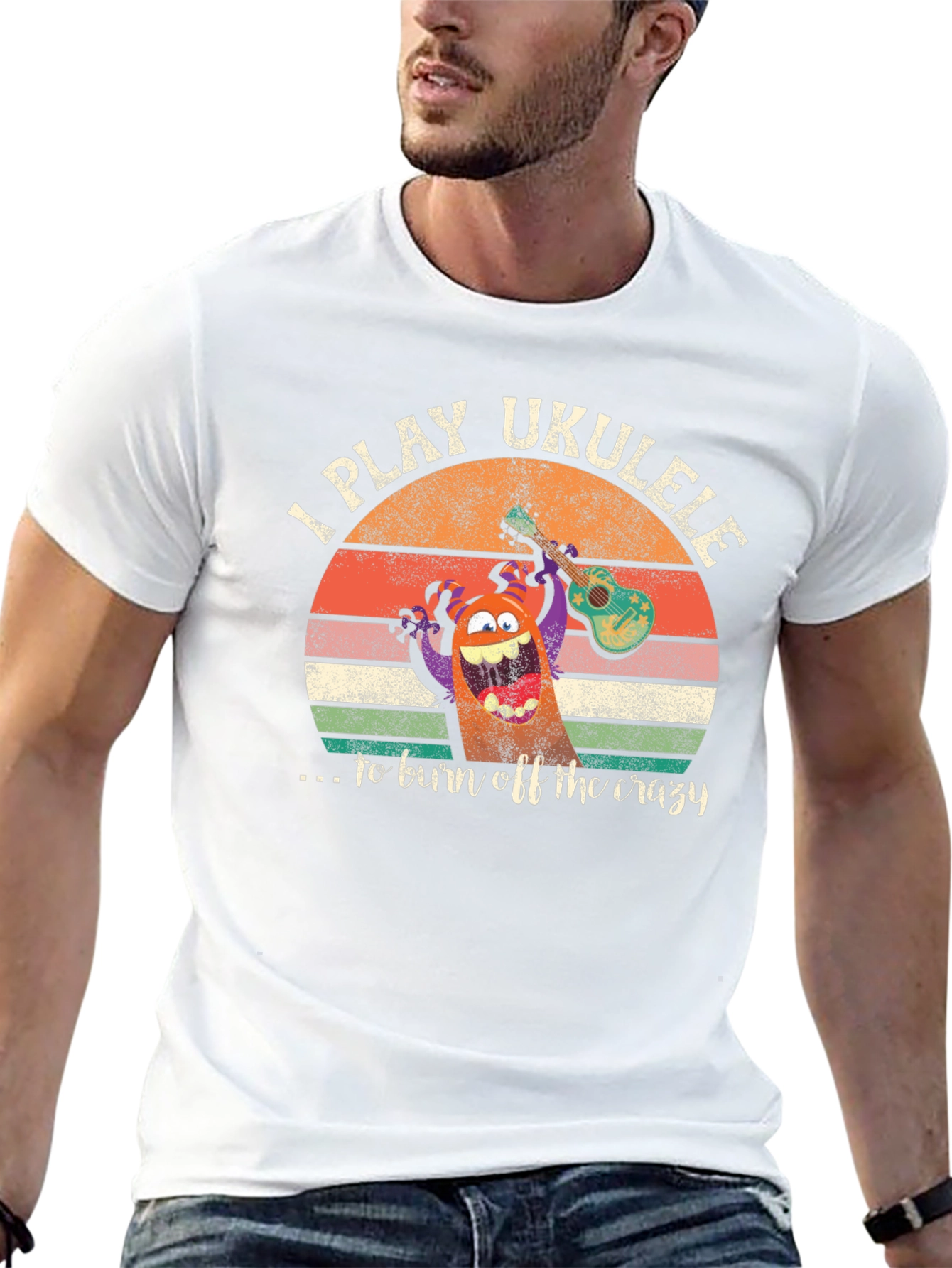 I Play Ukulele to Burn Off Crazy Graphic Tee