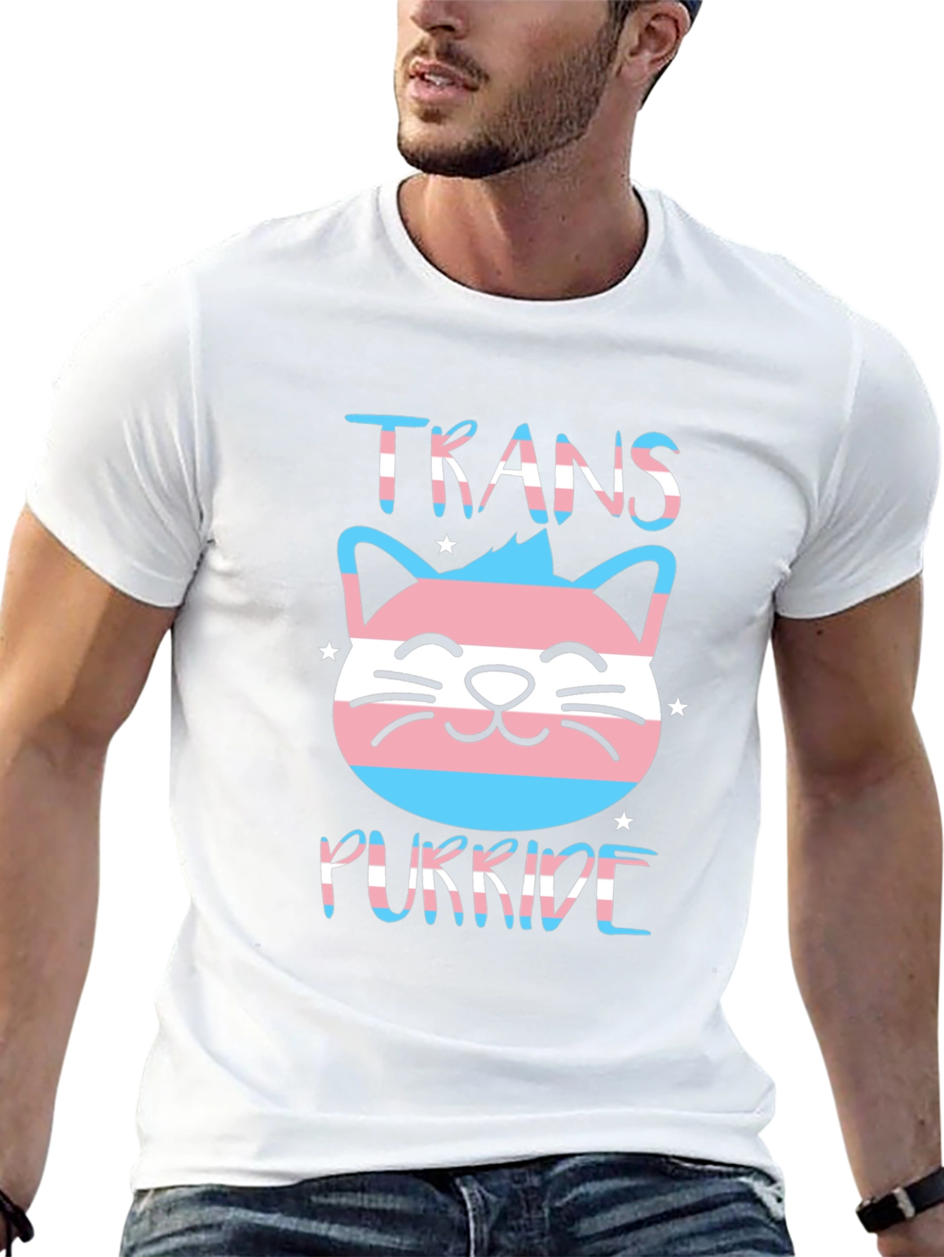 Trans Purride Cat T-Shirt