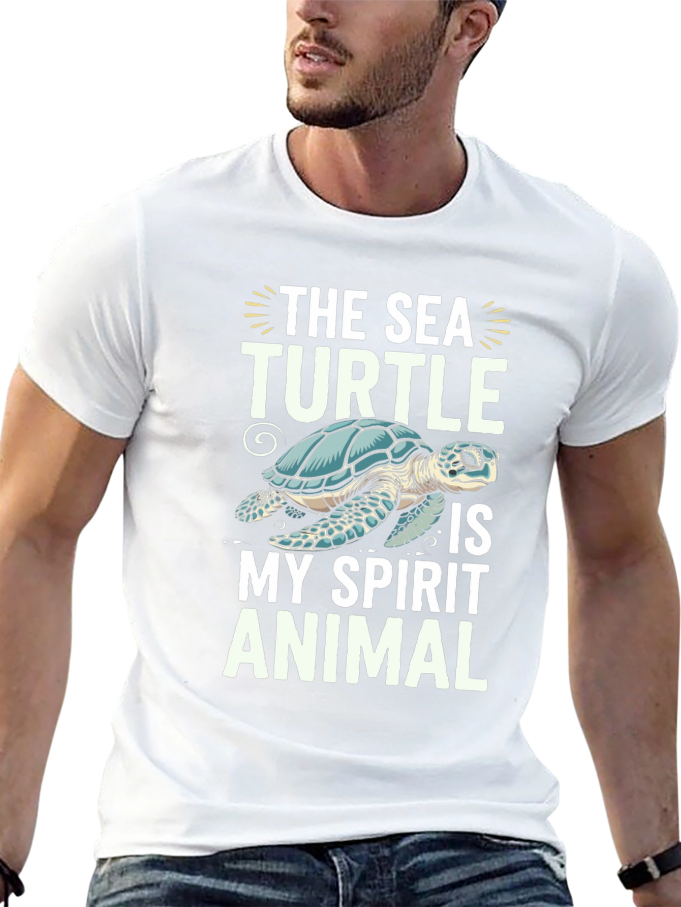 Sea Turtle Spirit Animal Graphic T-Shirt