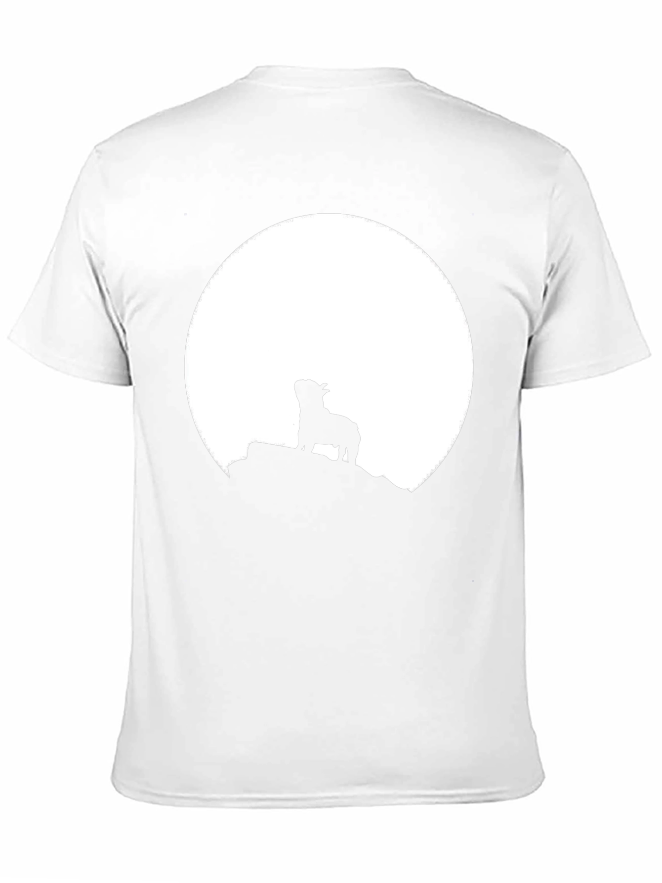 Silhouette Dog Moon Graphic Tee