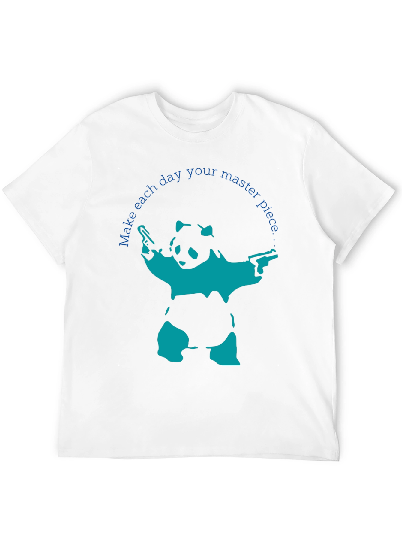 Gun-Toting Panda T-Shirt: Masterpiece in Every Day!