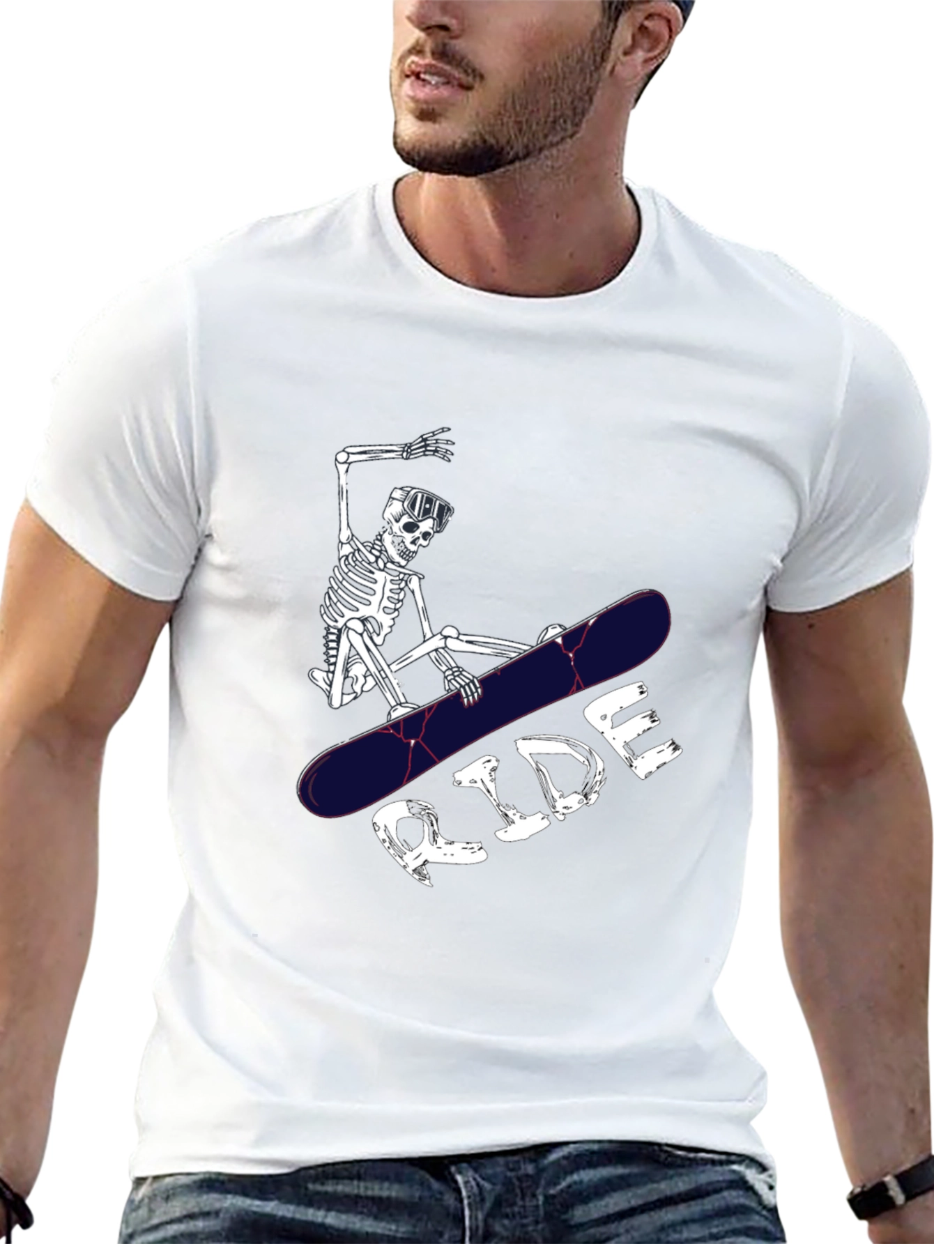 Skeleton Ride T-Shirt - Black