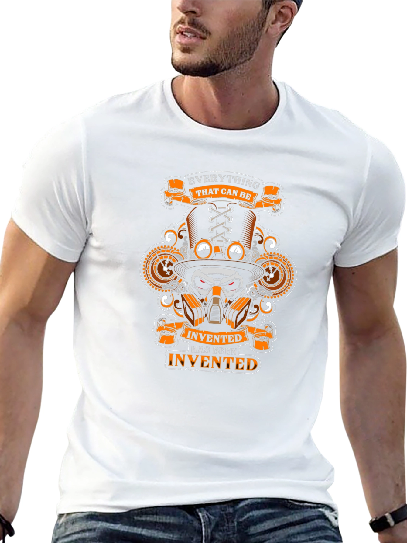 Steampunk Skull T-Shirt - Everything That Can Be Invented