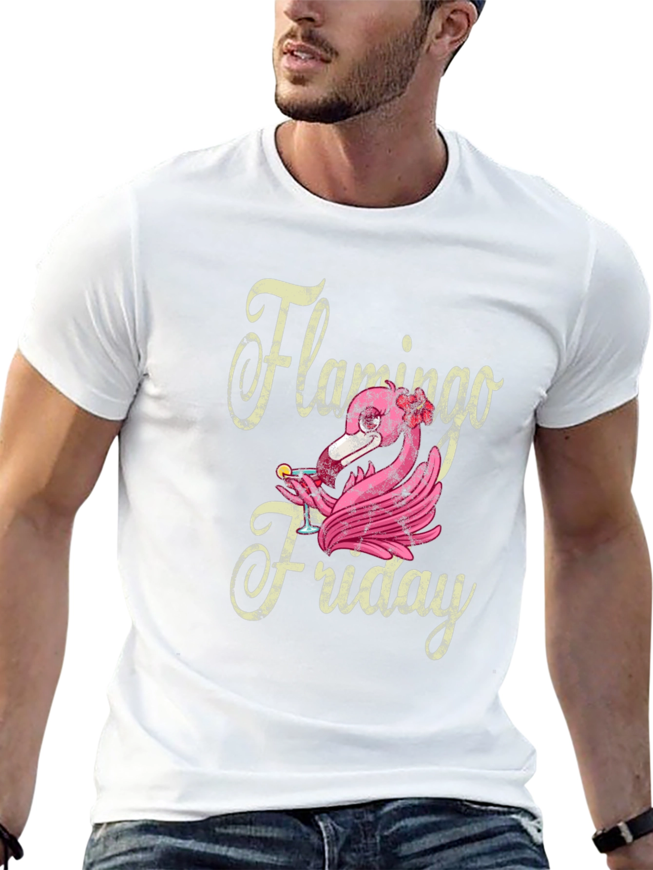 Flamingo Friday Graphic T-Shirt - Fun Weekend Vibes