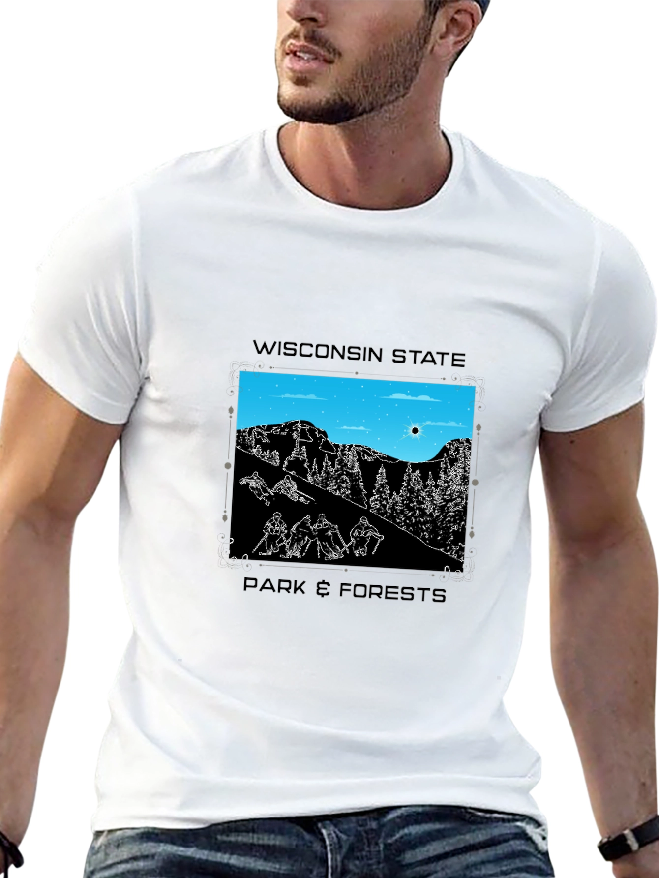 Wisconsin State Parks Graphic Tee - Black