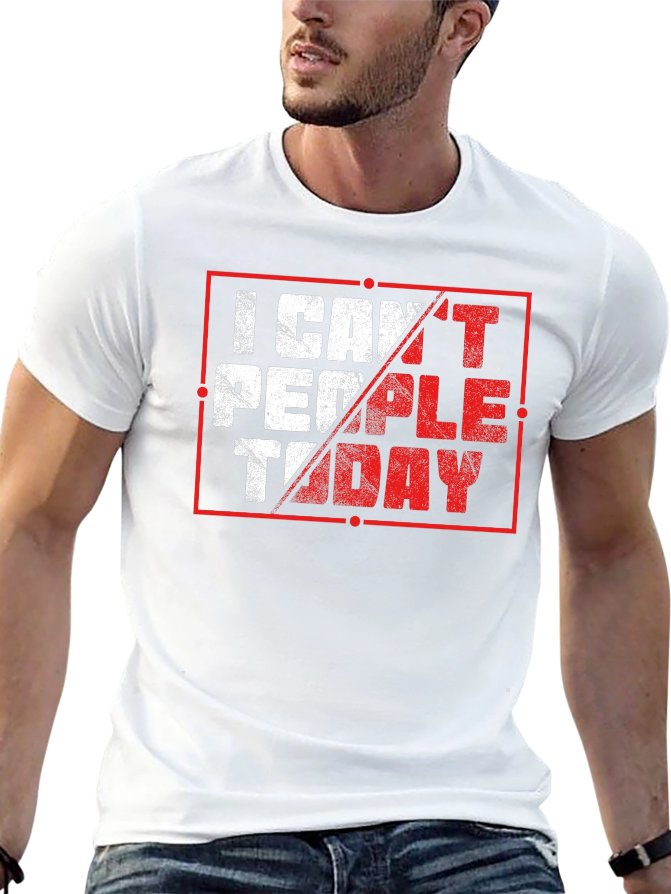 I Cant People Today Graphic T-Shirt