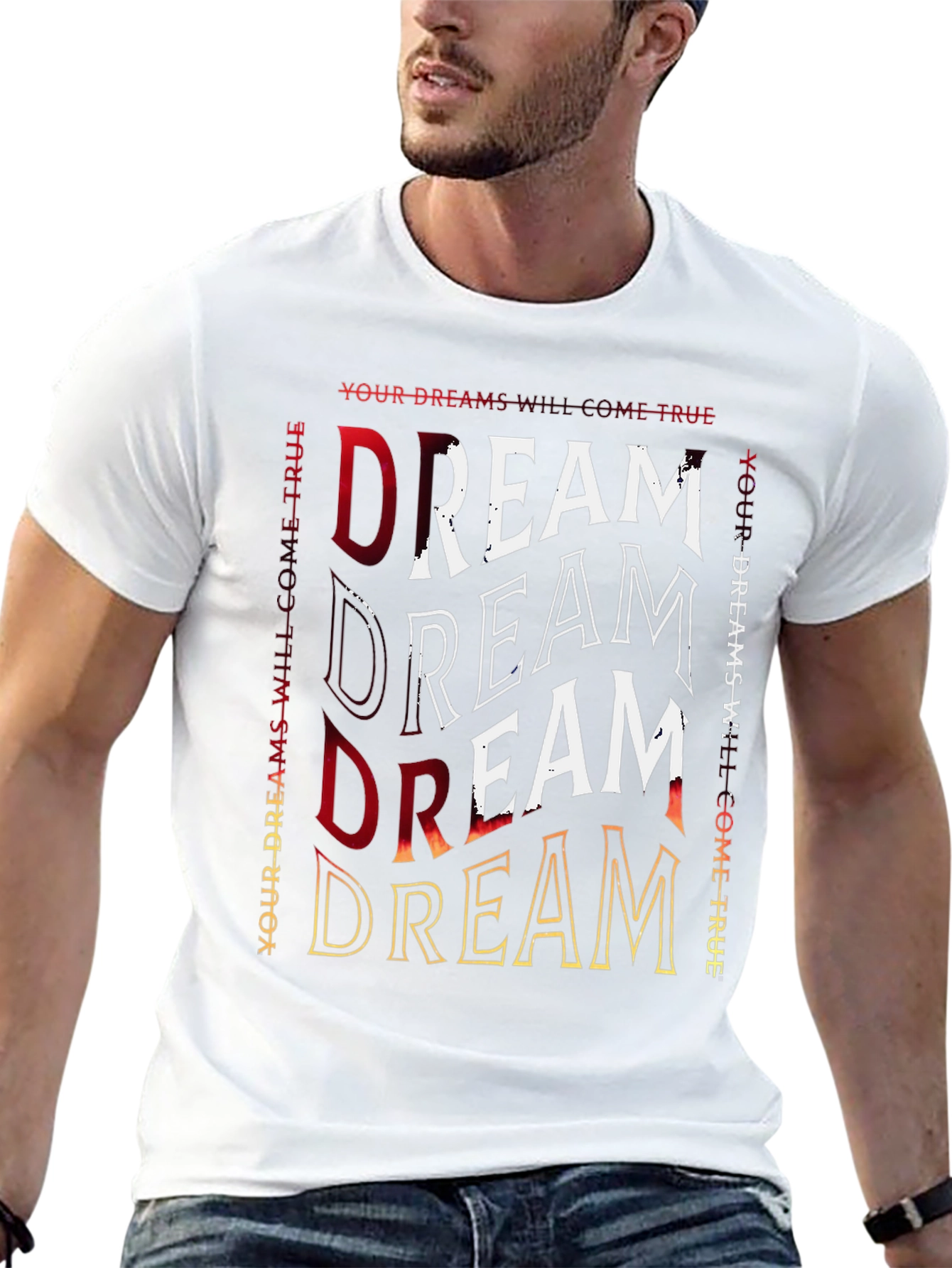 Dream Graphic Print Black T-Shirt