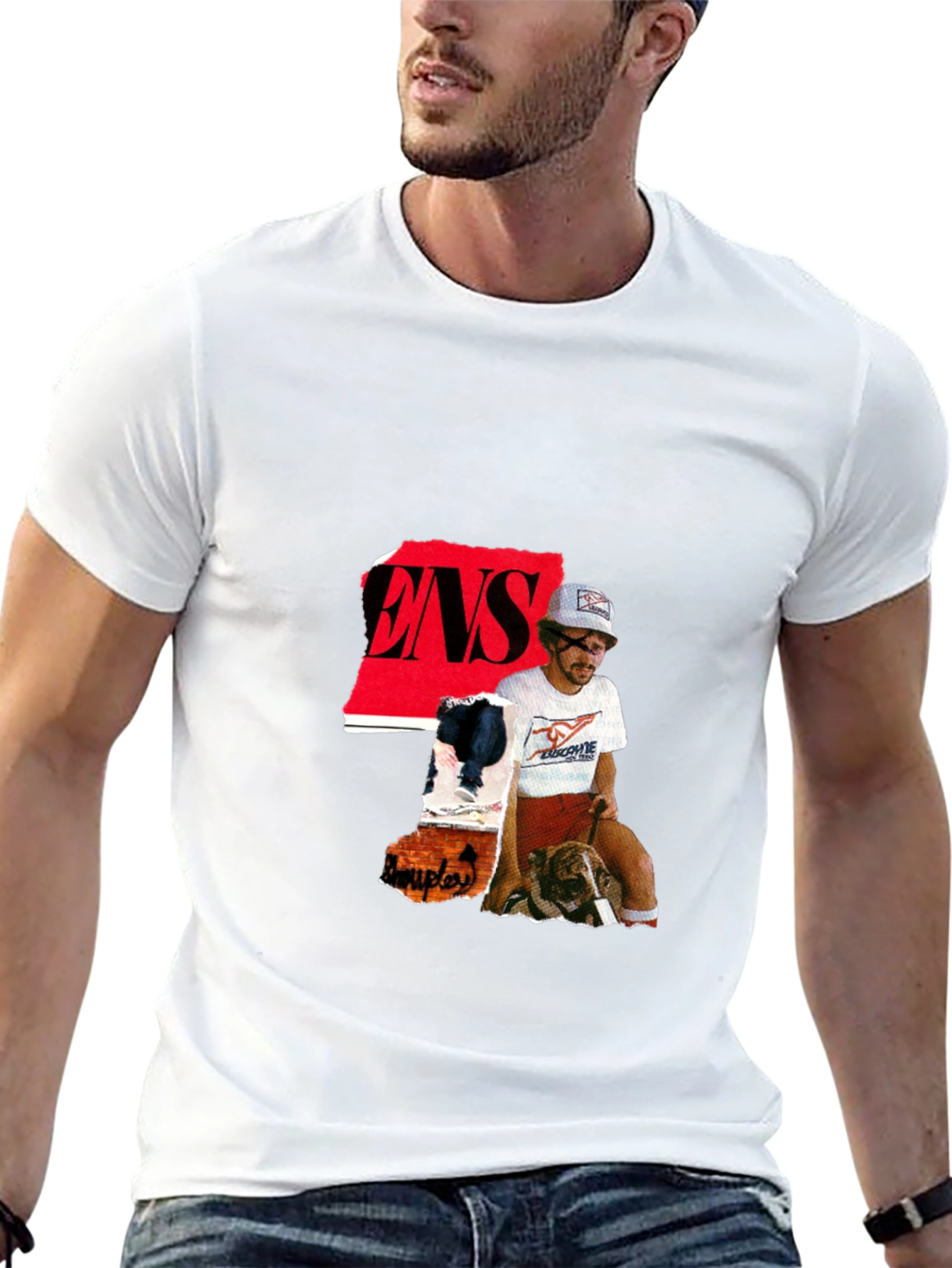 ENS Collage Black T-Shirt