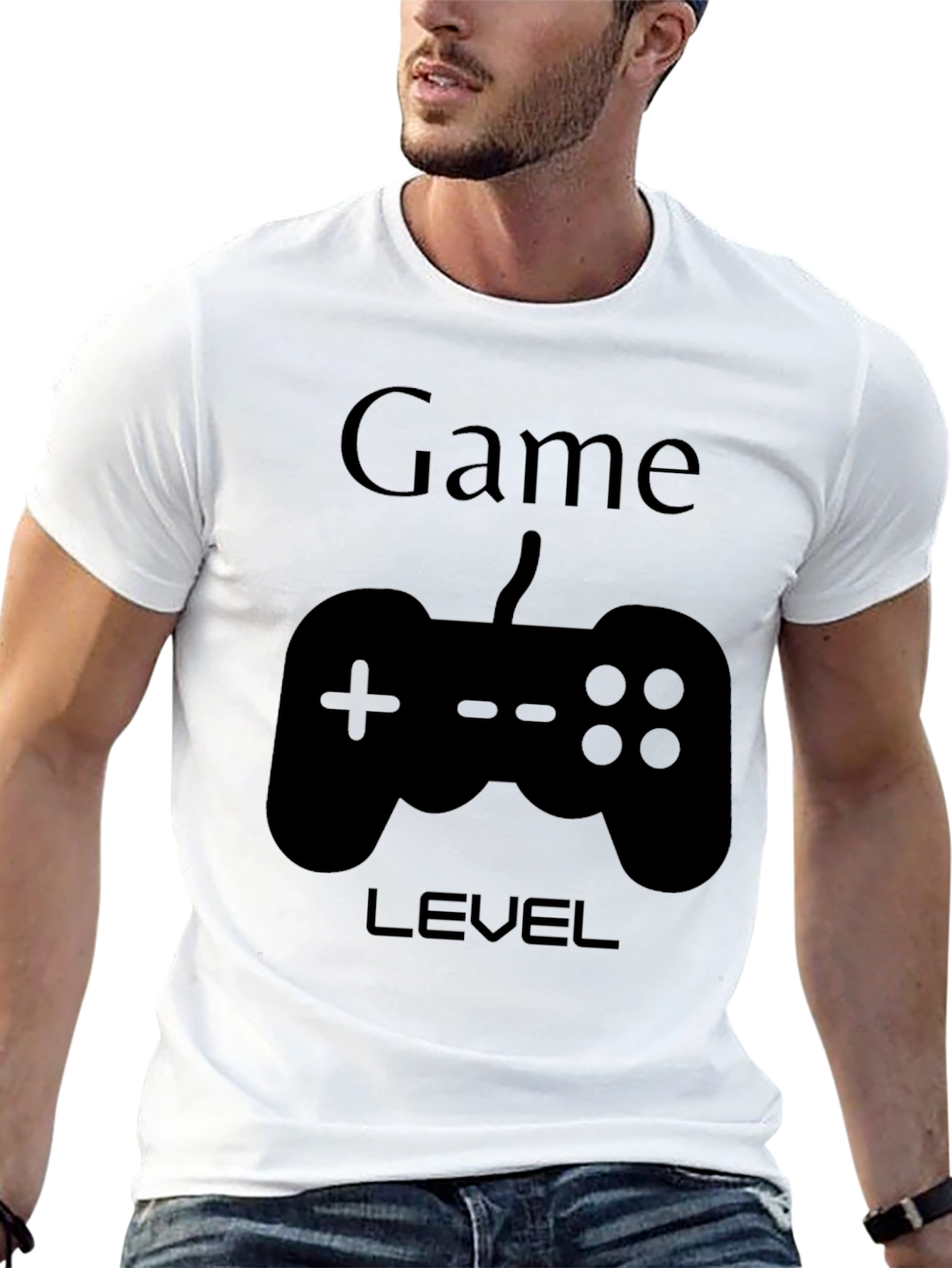 Game Level Black Graphic T-Shirt
