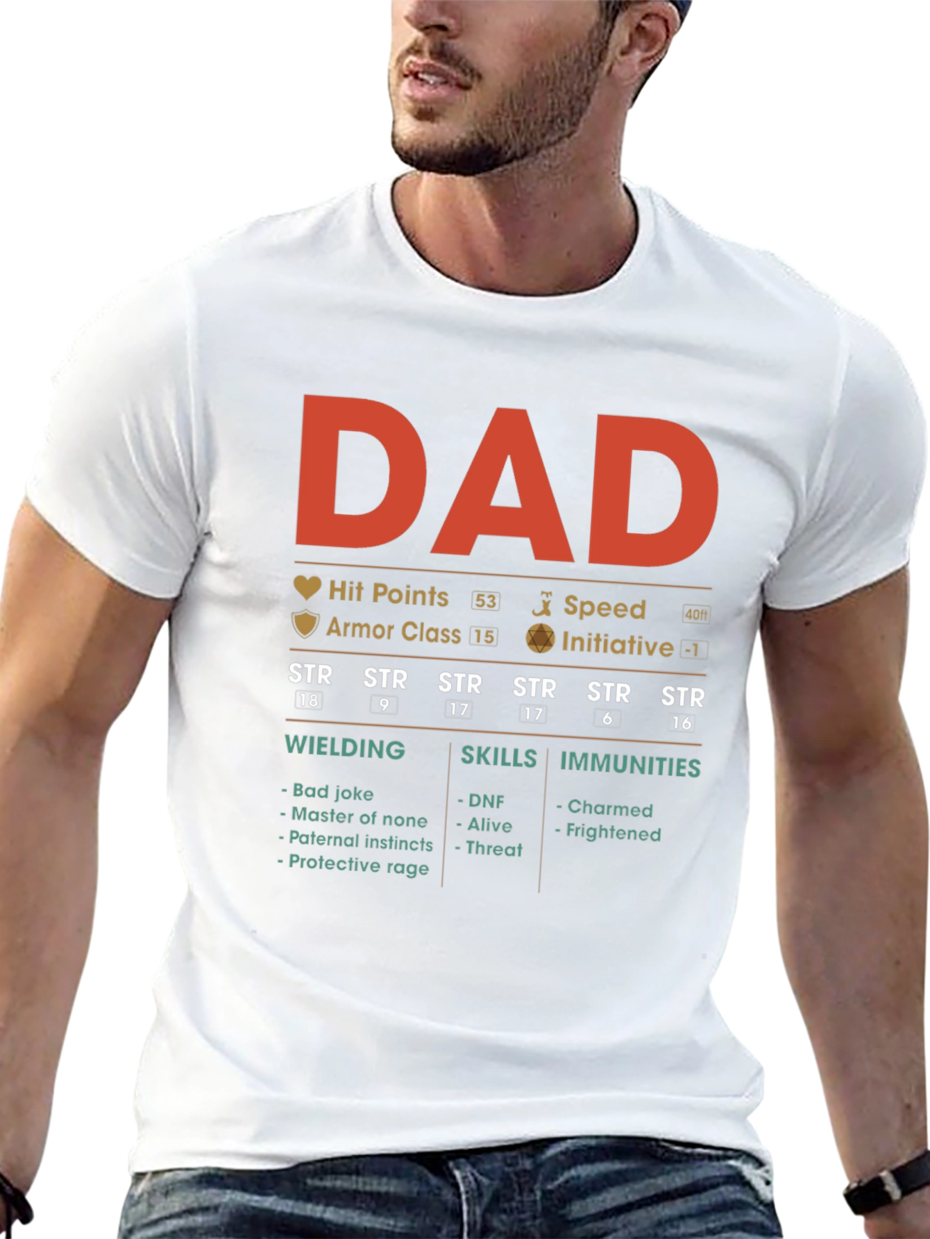 DAD RPG Stats T-Shirt