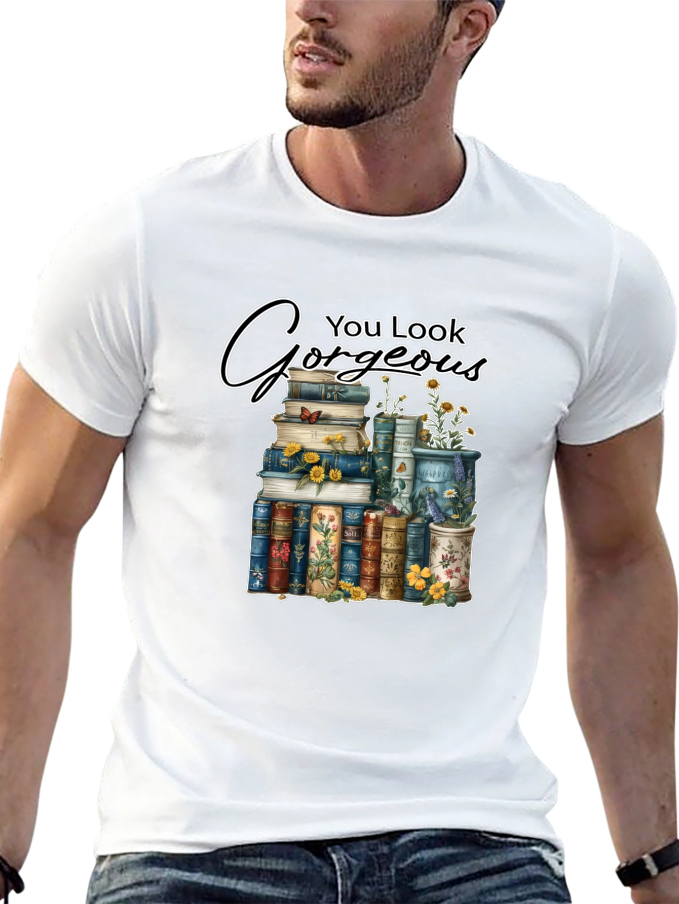 Gorgeous Book Stack T-Shirt