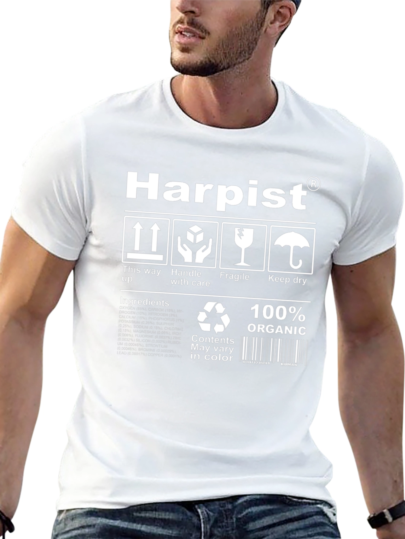 Harpist Organic Funny T-Shirt